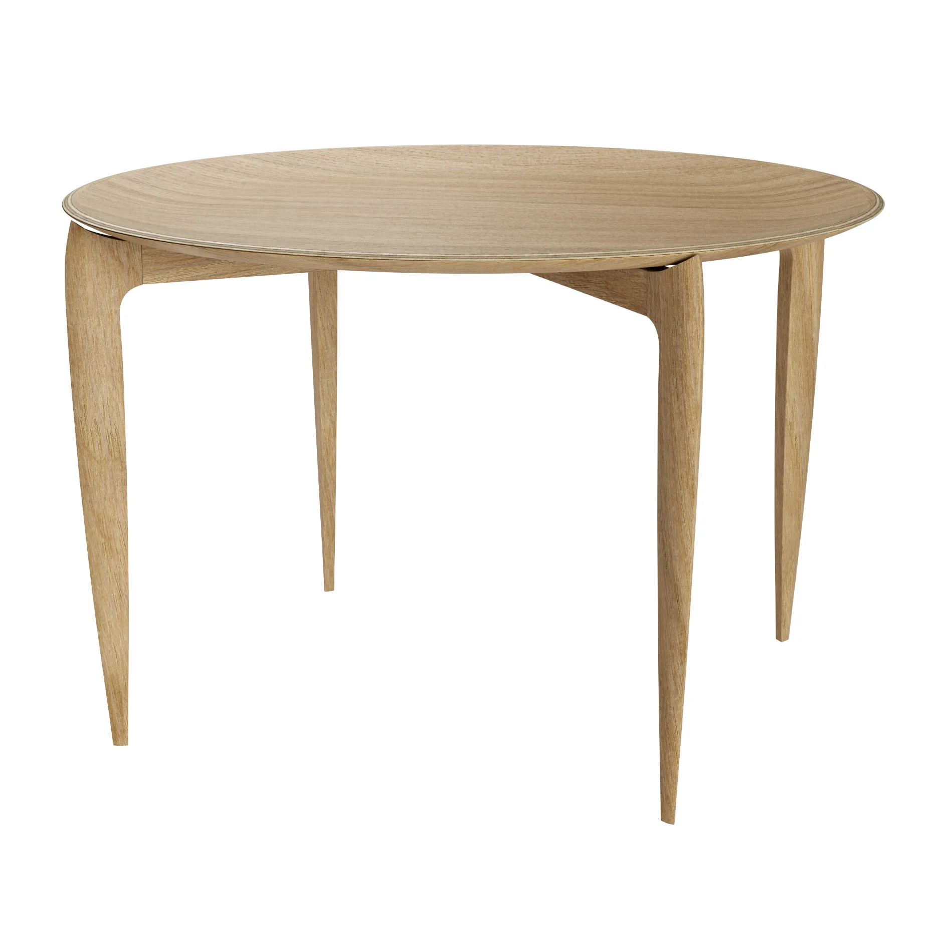 Taitettava tarjoilupöytä Ø 60 cm, Oiled oak Fritz Hansen