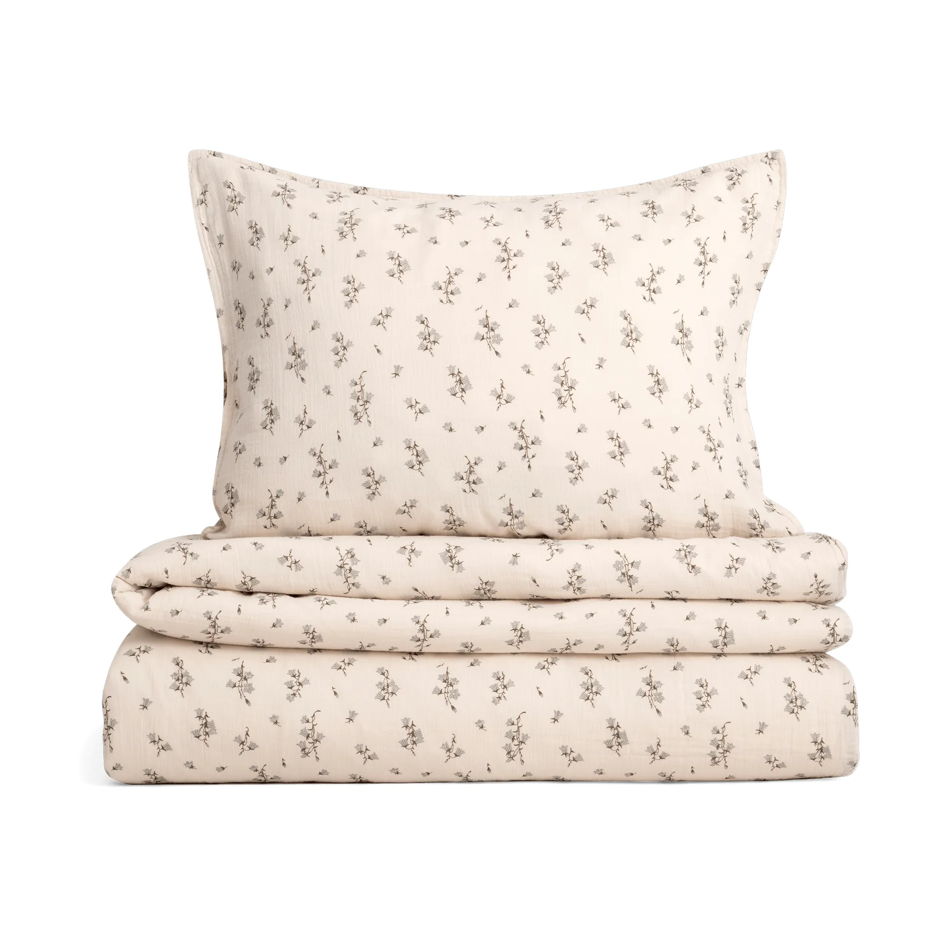 Bluebell Muslin pussilakanasetti, 150x210 cm/50x60 cm Garbo&Friends