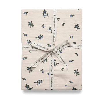 Blueberry Muslin kuminauhalakana - 70x140x20 cm - Garbo&Friends