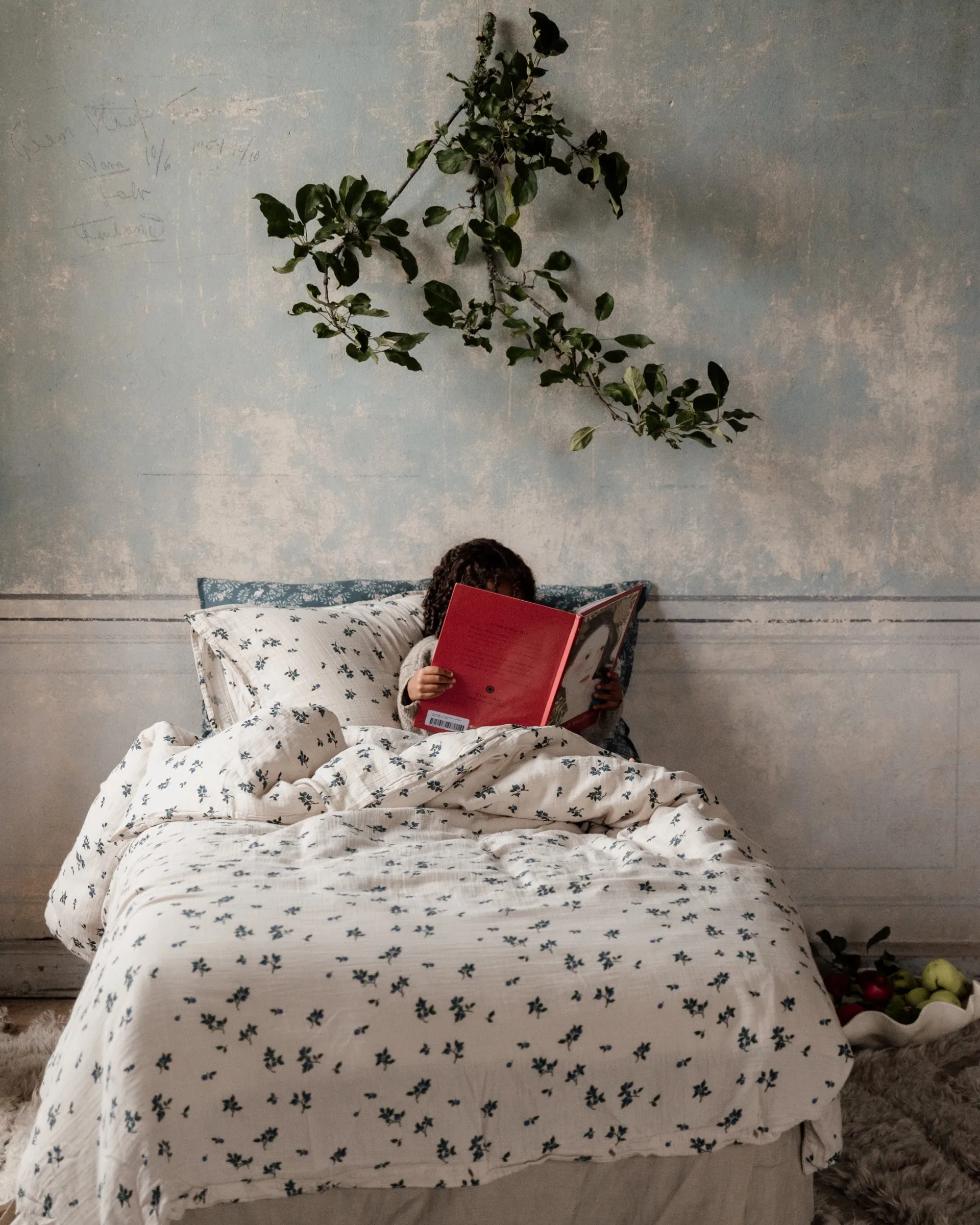 Blueberry Muslin pussilakanasetti, 140x200 cm/50x75 cm Garbo&Friends