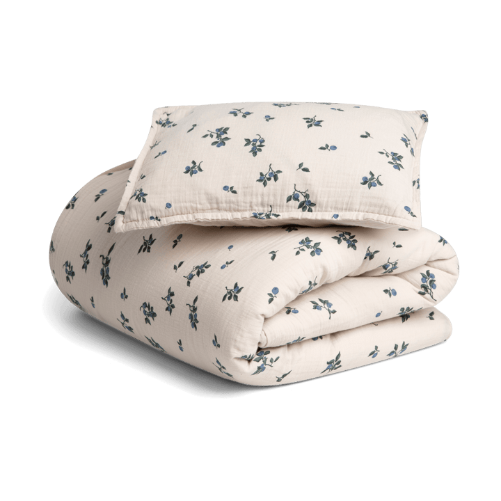 Blueberry Muslin pussilakanasetti junior - 100x130 cm/35x55 cm - Garbo&Friends