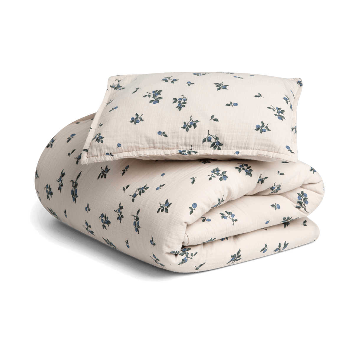 Garbo&Friends Blueberry Muslin pussilakanasetti junior 100x140 cm/40x60 cm