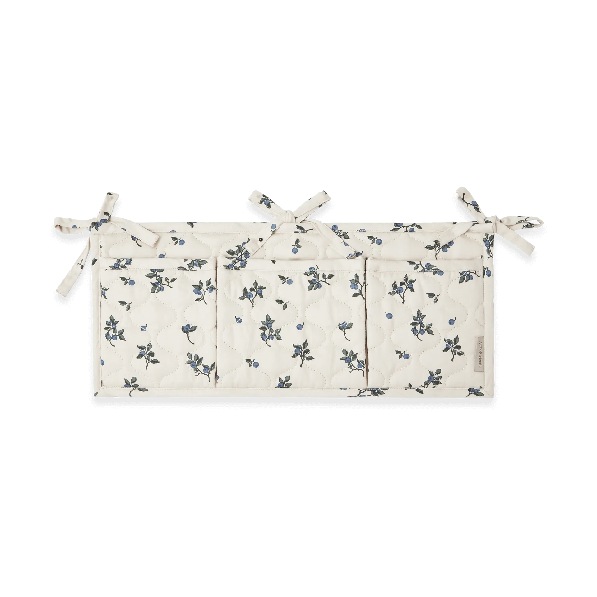 Blueberry satiini tikattu sängyn tasku, 18x43 cm Garbo&Friends