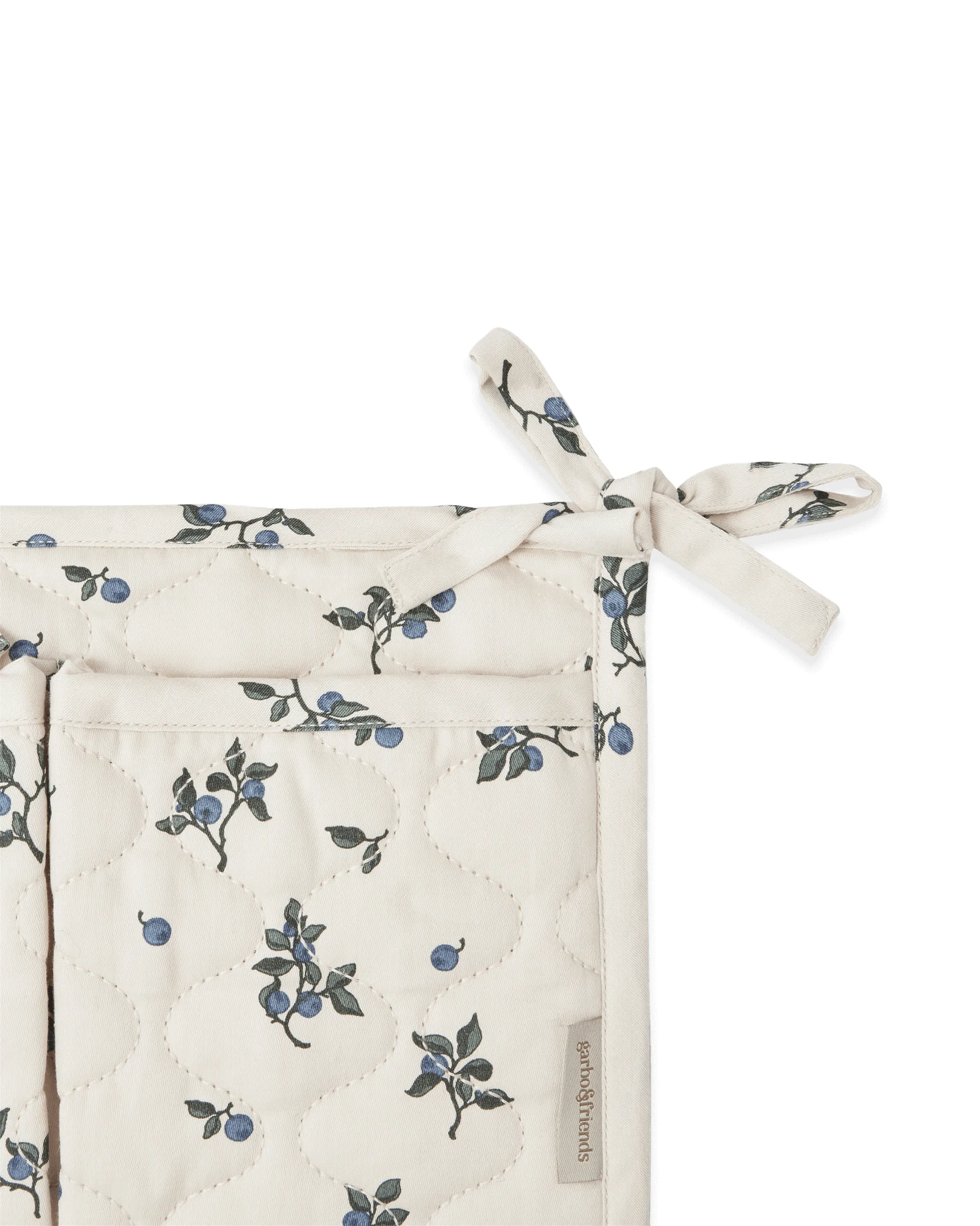 Blueberry satiini tikattu sängyn tasku, 18x43 cm Garbo&Friends