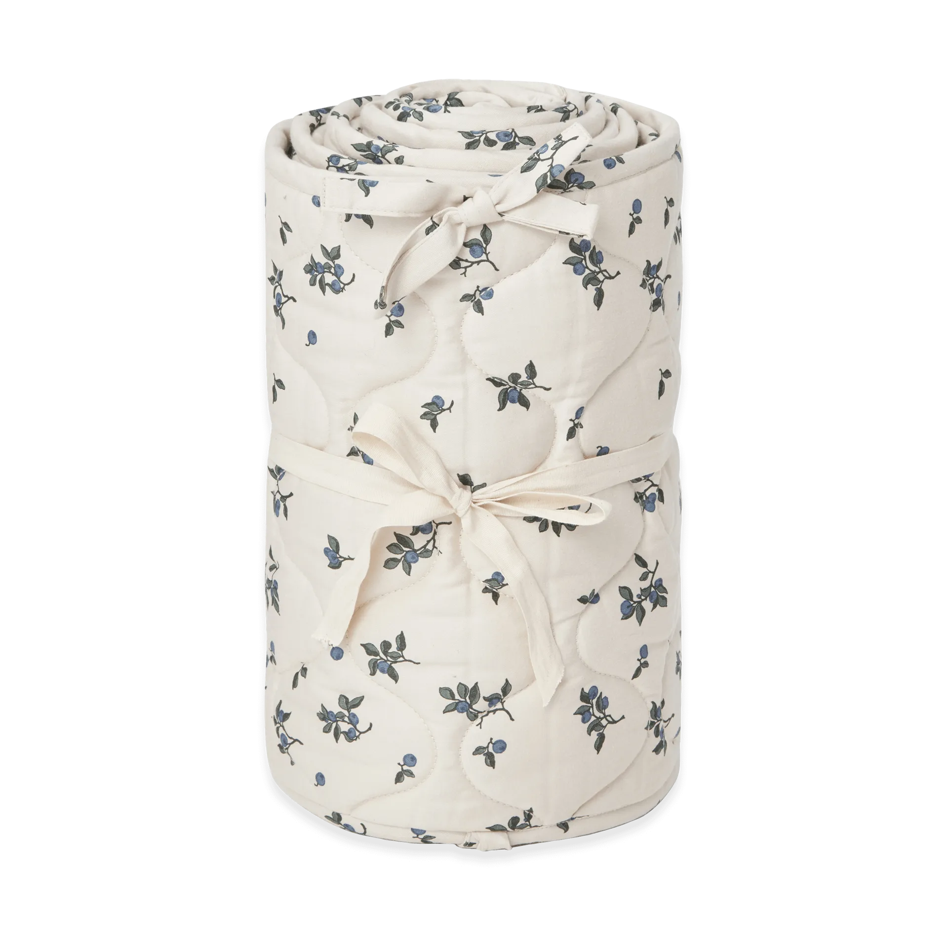 Blueberry satiinipäällysteinen tikattu pinnasängyn reunapehmuste, 30x360 cm Garbo&Friends