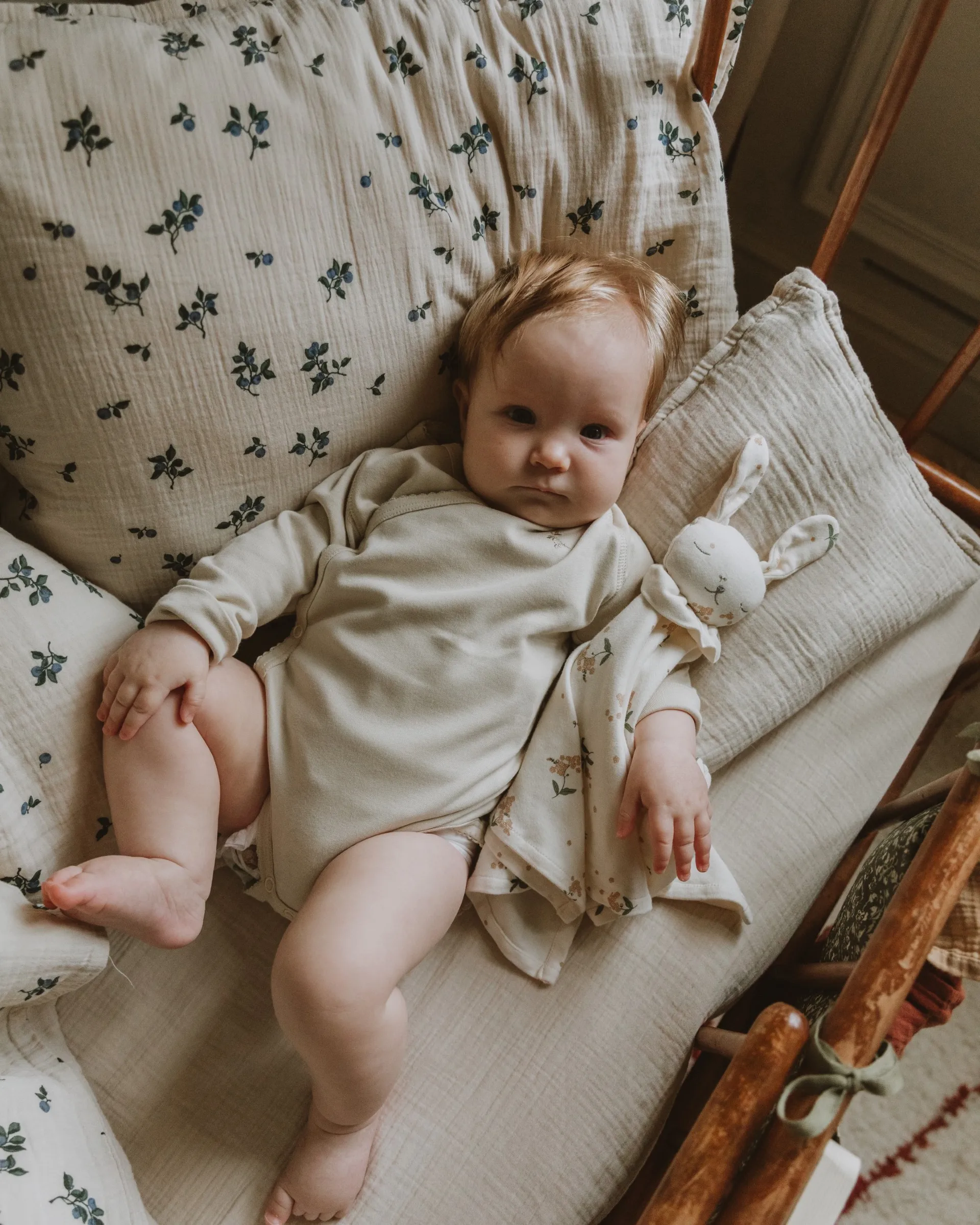 Eggshell Muslin kuminauhalakana, 70x140x20 cm Garbo&Friends