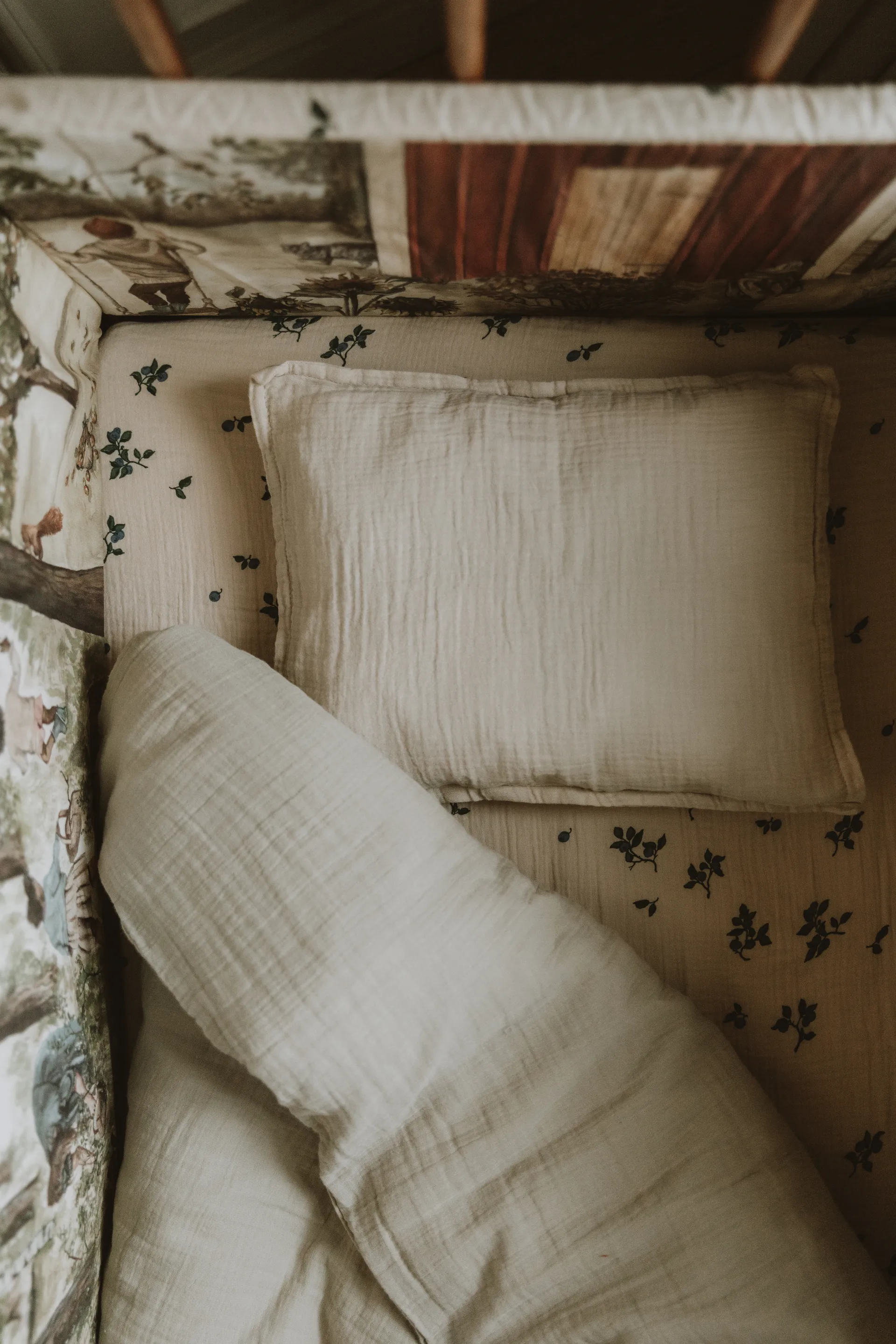 Eggshell Muslin pussilakanasetti junior, 100x140 cm/40x60 cm Garbo&Friends