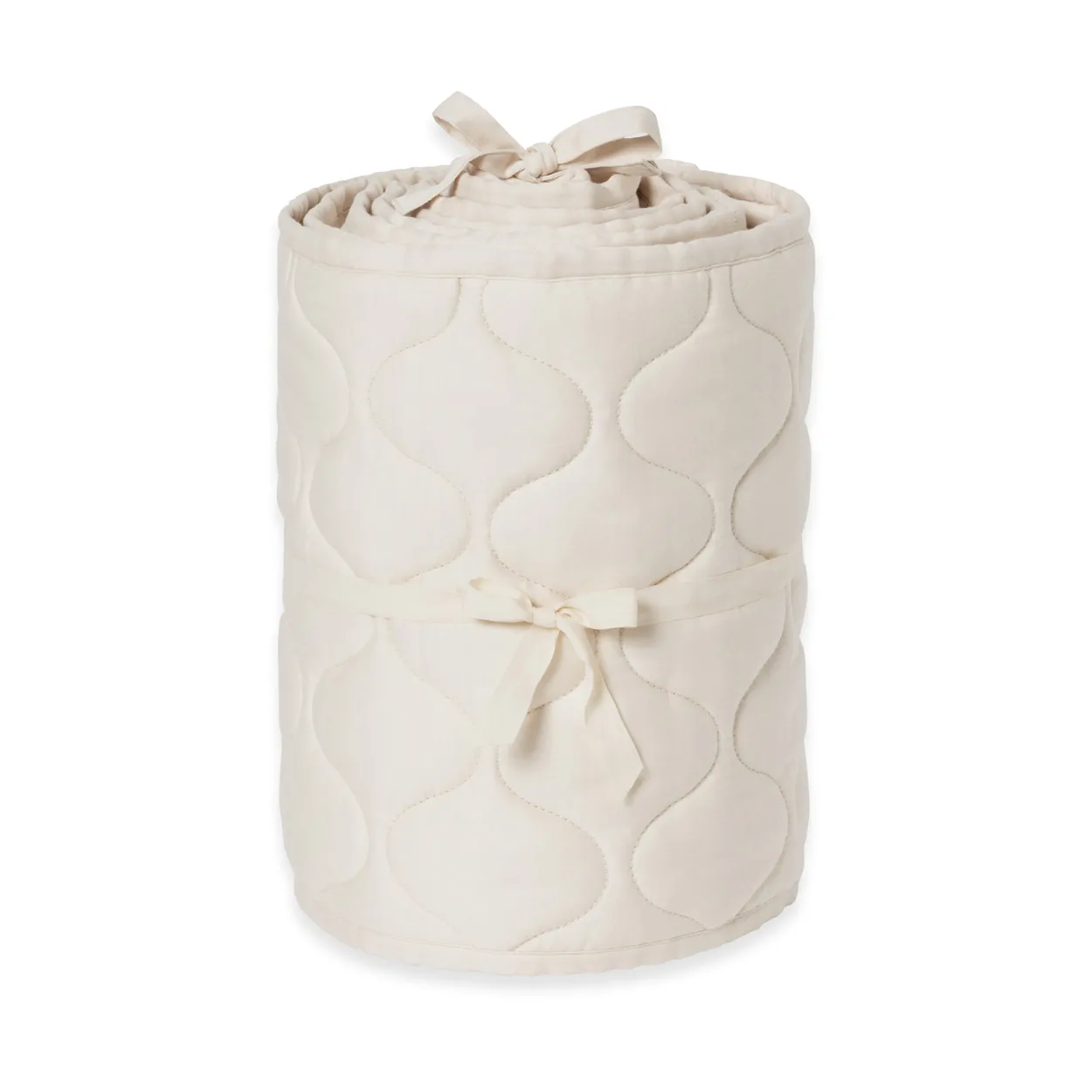 Garbo&Friends Eggshell Satin tikattu pinnasängynsuoja 30x360 cm