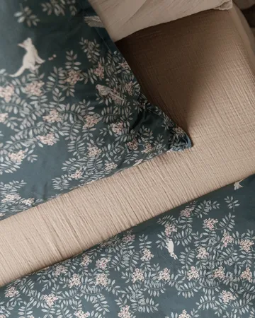 Fauna Forest pussilakanasetti - 140x200 cm/60x63 cm - Garbo&Friends