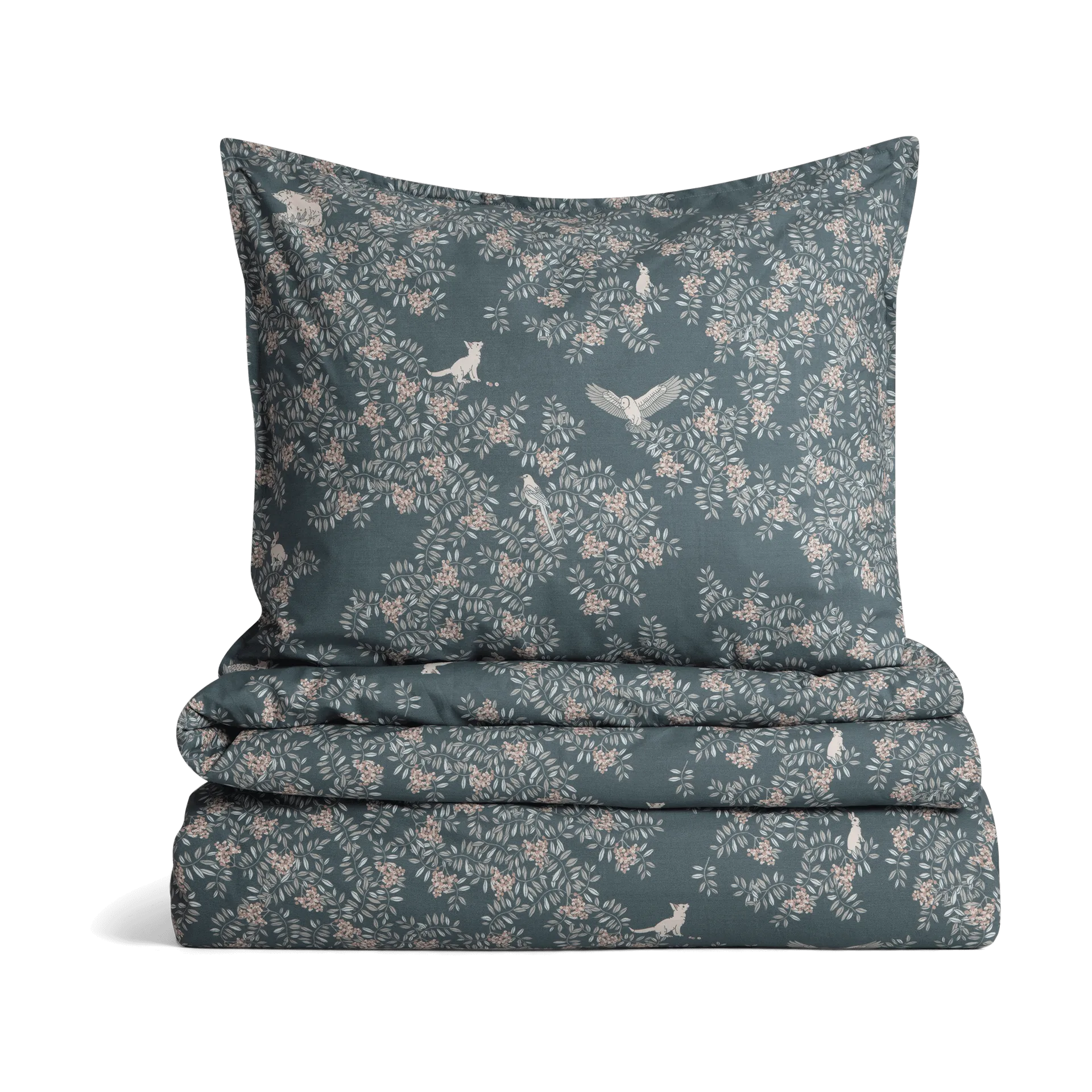 Fauna Forest pussilakanasetti, 150x210 cm/50x60 cm Garbo&Friends