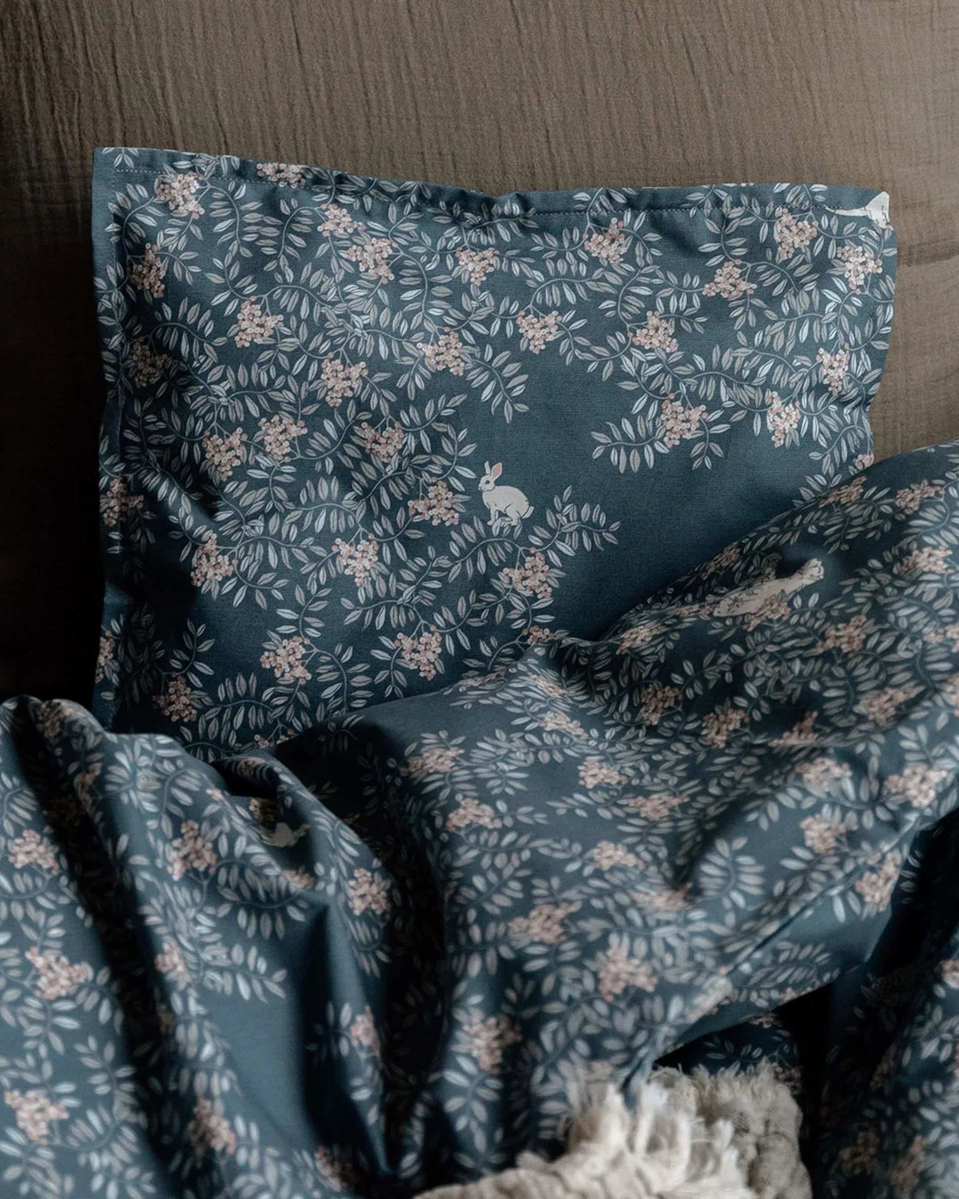 Fauna Forest pussilakanasetti junior, 100x140 cm/40x60 cm Garbo&Friends