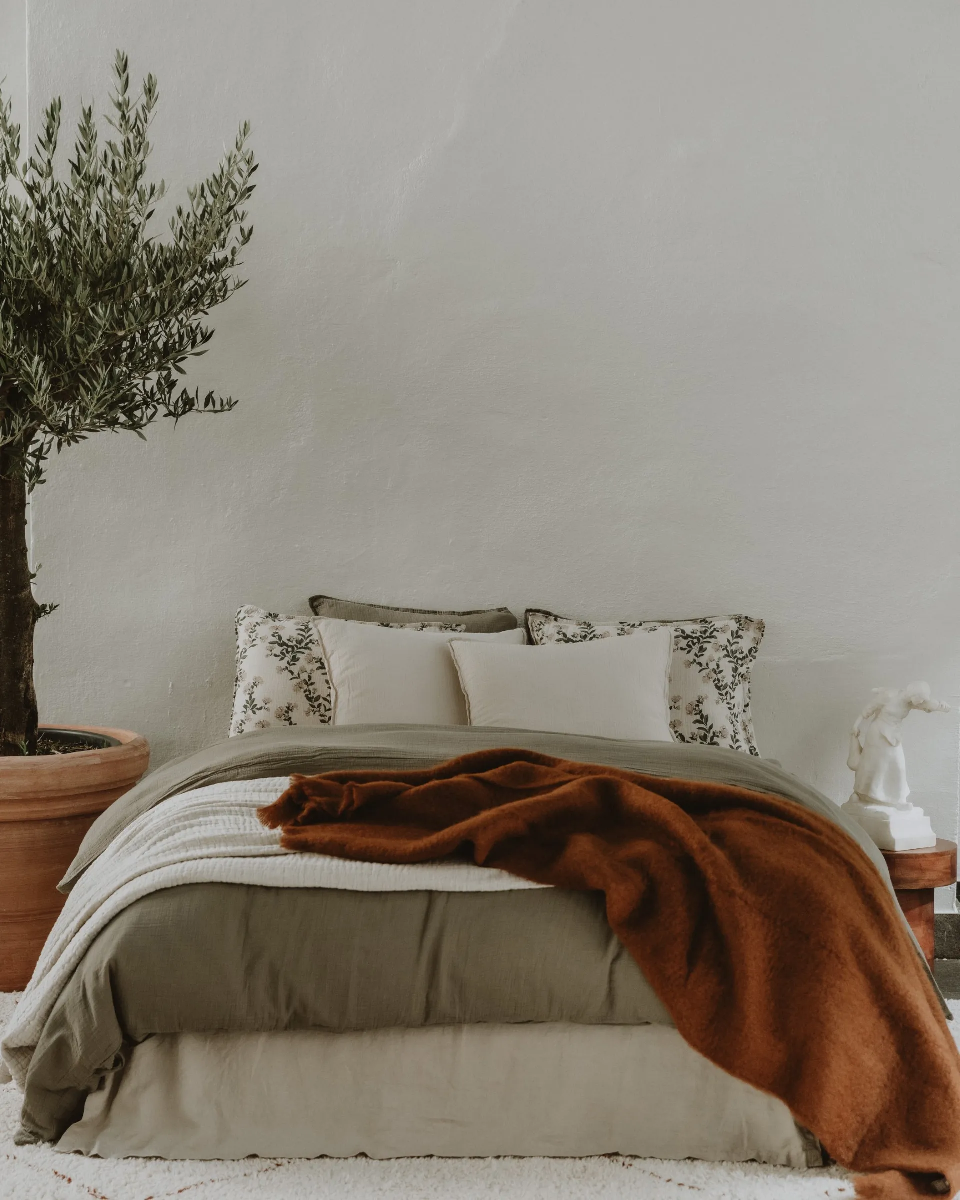 Geranium Muslin pussilakana double, 220x240 cm Garbo&Friends