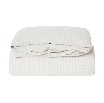 Gingham Sky Blue Muslin pussilakana - 150x210 cm - Garbo&Friends