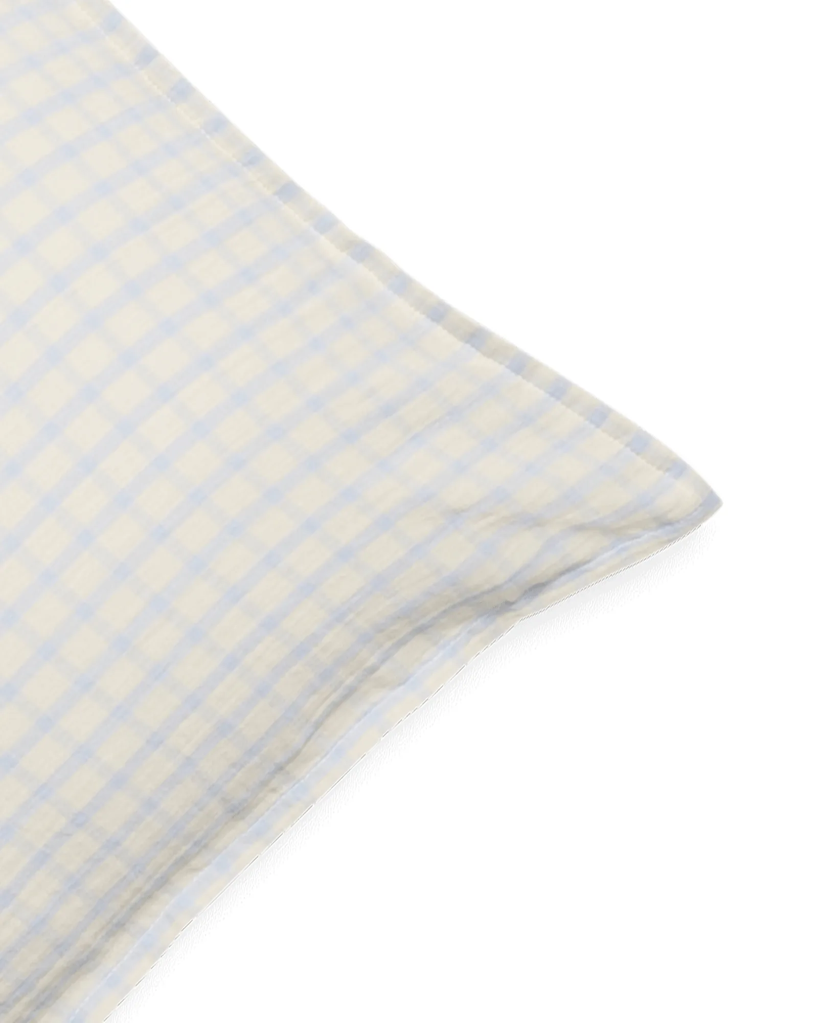Gingham Sky Blue Muslin tyynyliina, Sky 50x70 cm Garbo&Friends