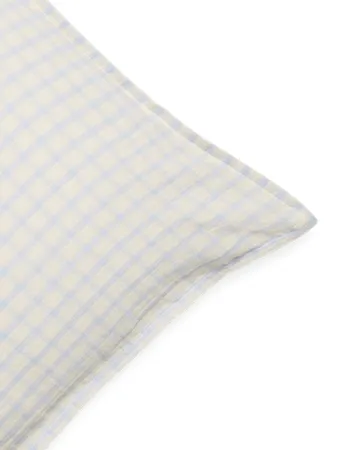 Gingham Sky Blue Muslin tyynyliina - Tyynyliina 50x60 cm - Garbo&Friends