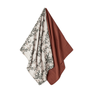 Honeysuckle Muslin peitto pieni 2 osaa - 60x60 cm - Garbo&Friends