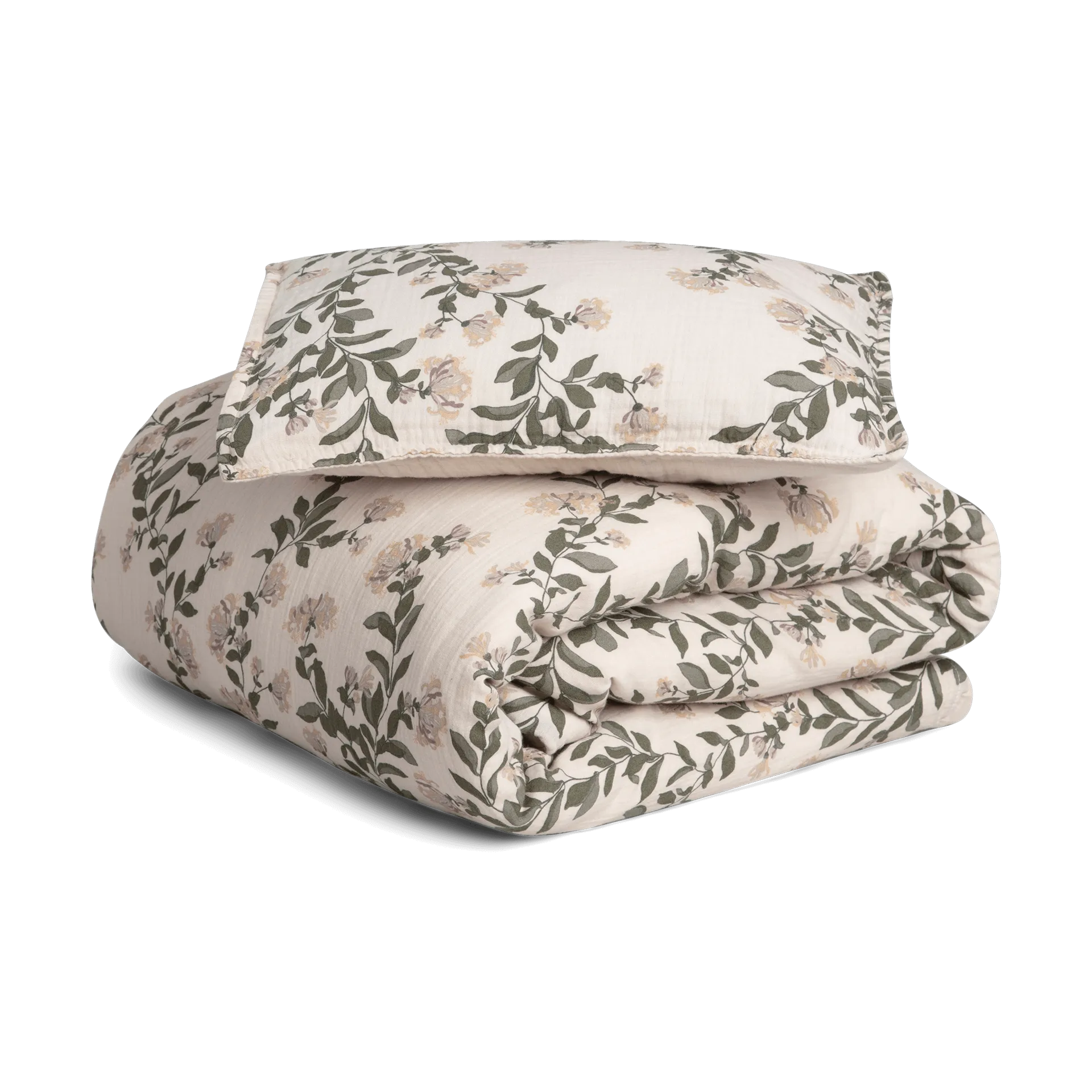 Honeysuckle Muslin pussilakanasetti junior, 100x140 cm/40x45 cm Garbo&Friends