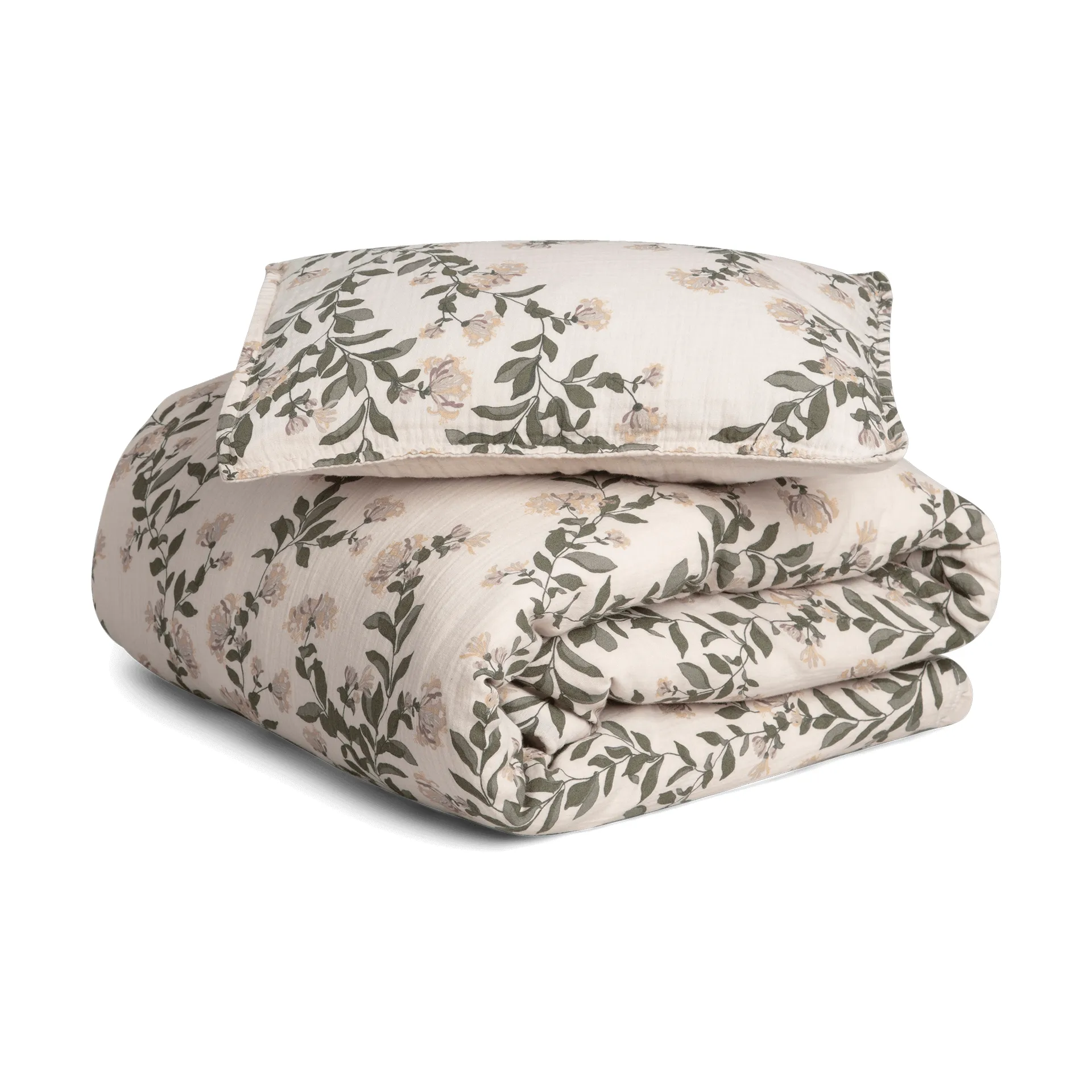 Honeysuckle Muslin pussilakanasetti junior, 100x140 cm/40x60 cm Garbo&Friends