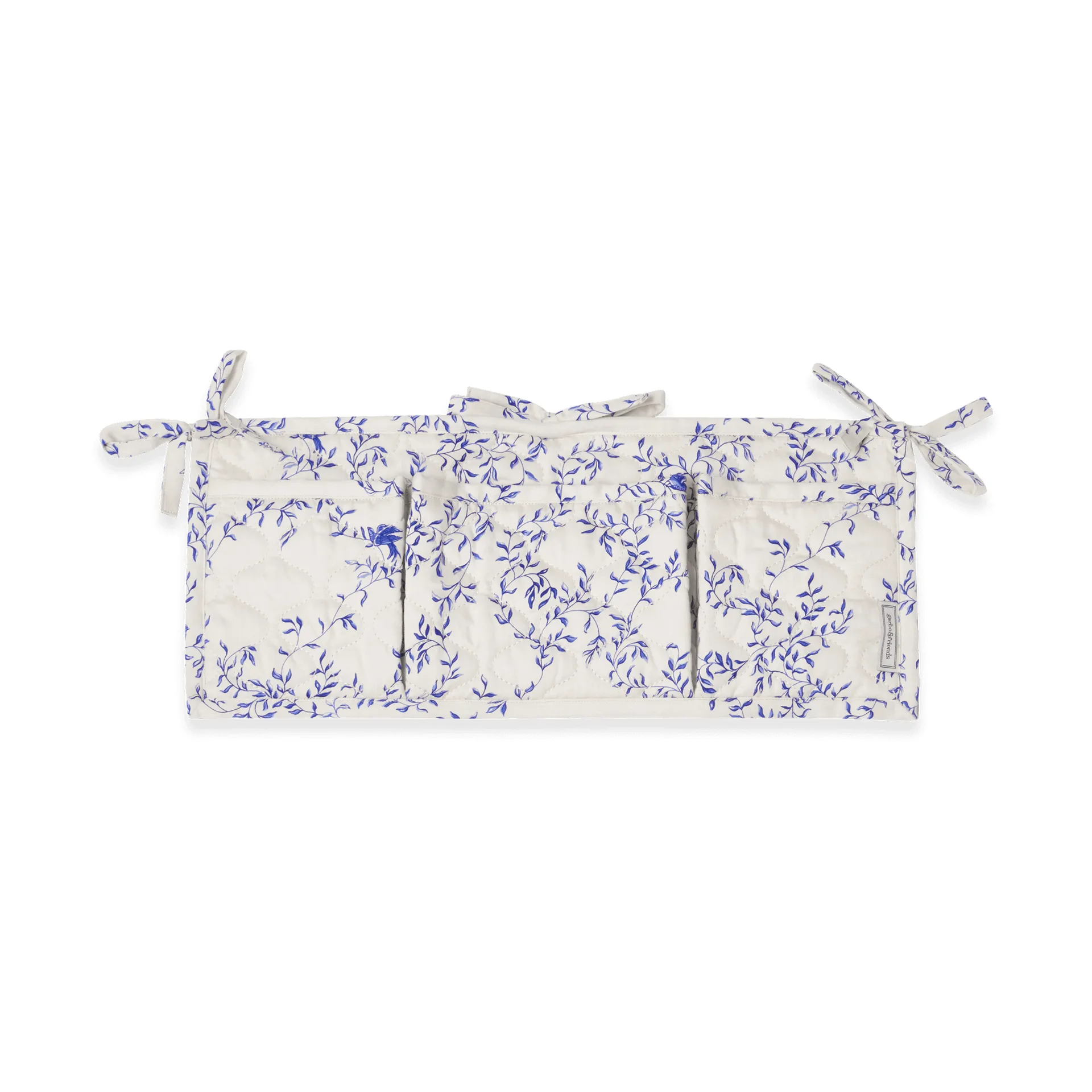 Jardim Muslin tikattu sängyn tasku, 18x43 cm Garbo&Friends
