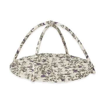 Luumu satiininen tikattu vauvajumppa-alusta - Ø90 cm - Garbo&Friends