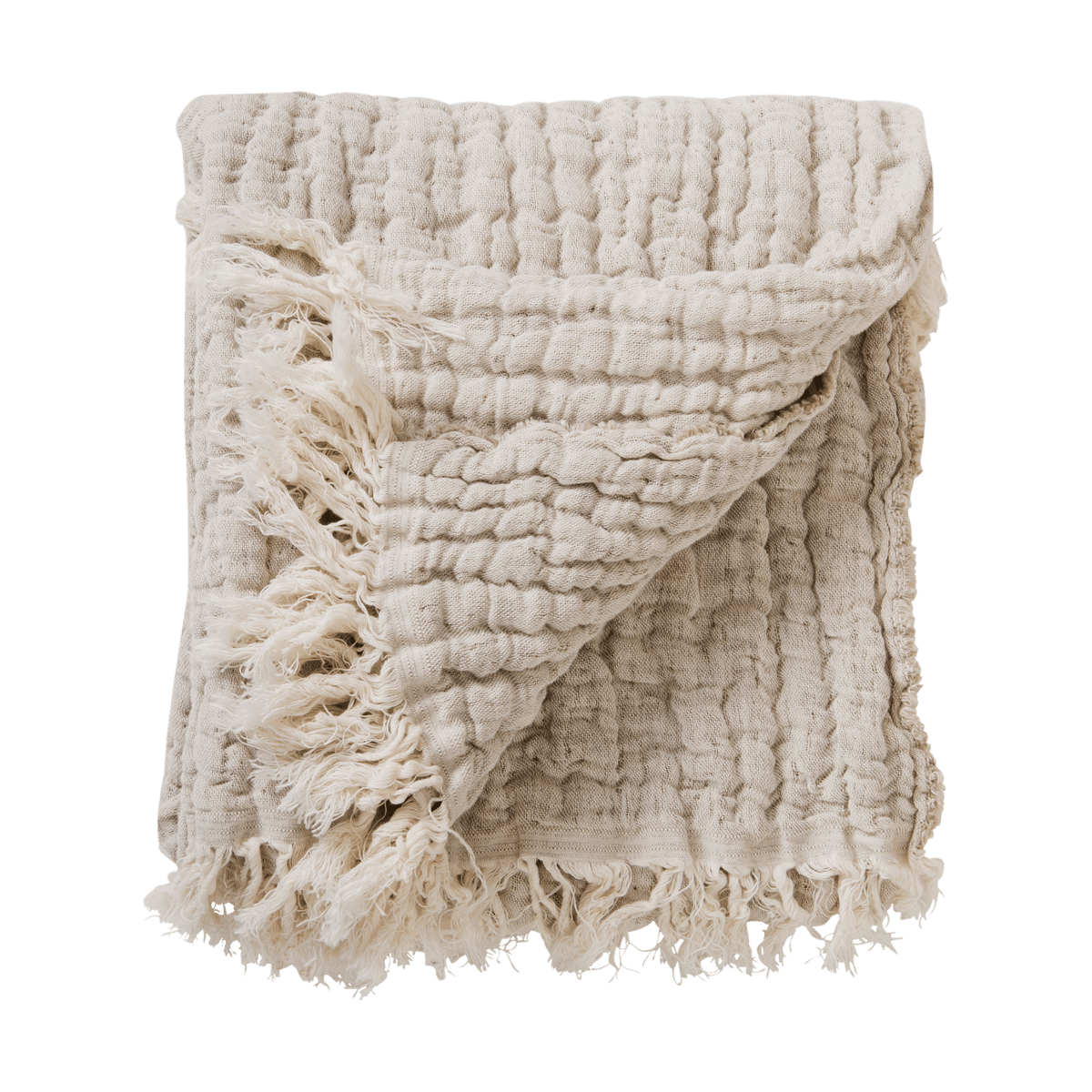 Garbo&Friends Mellow peitto 130x170 cm Lin | Skandinaavinen Sisustus | Puuvillaviltit -ja peitot | Beige