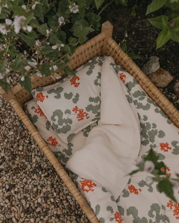 Pelargonium Muslin vuodevaatesetti vauvalle - 70x80 cm/28x35 cm - Garbo&Friends