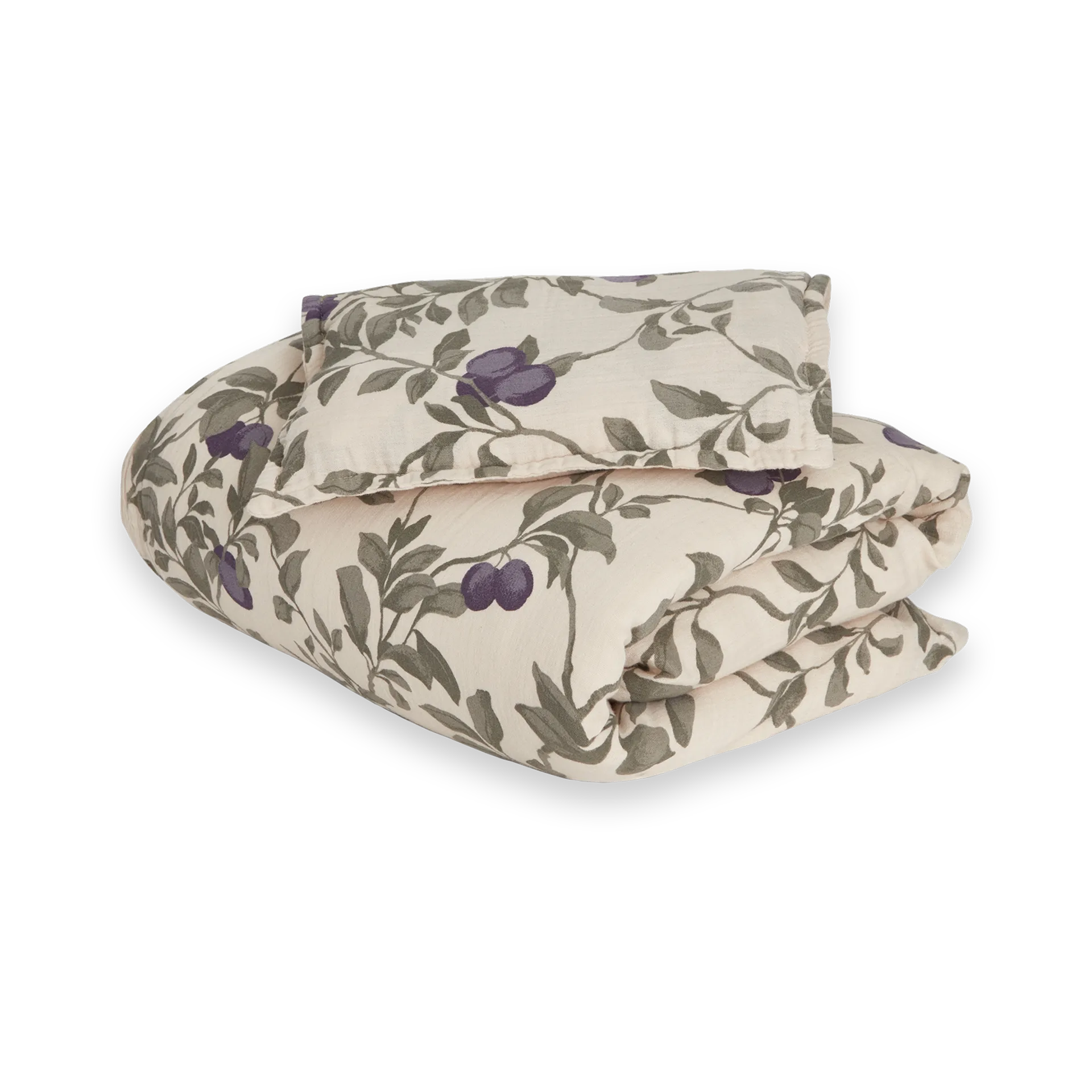 Plum Muslin vuodevaatesetti baby, 70x80 cm/28x35 cm Garbo&Friends