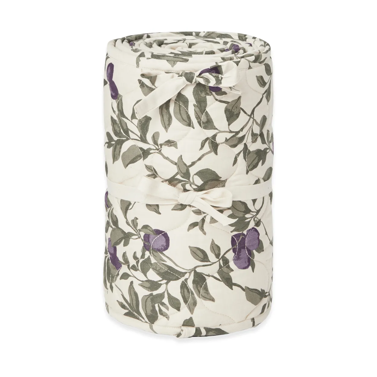 Garbo&Friends Plum satiini tikattu pinnasängynsuoja 30x360 cm