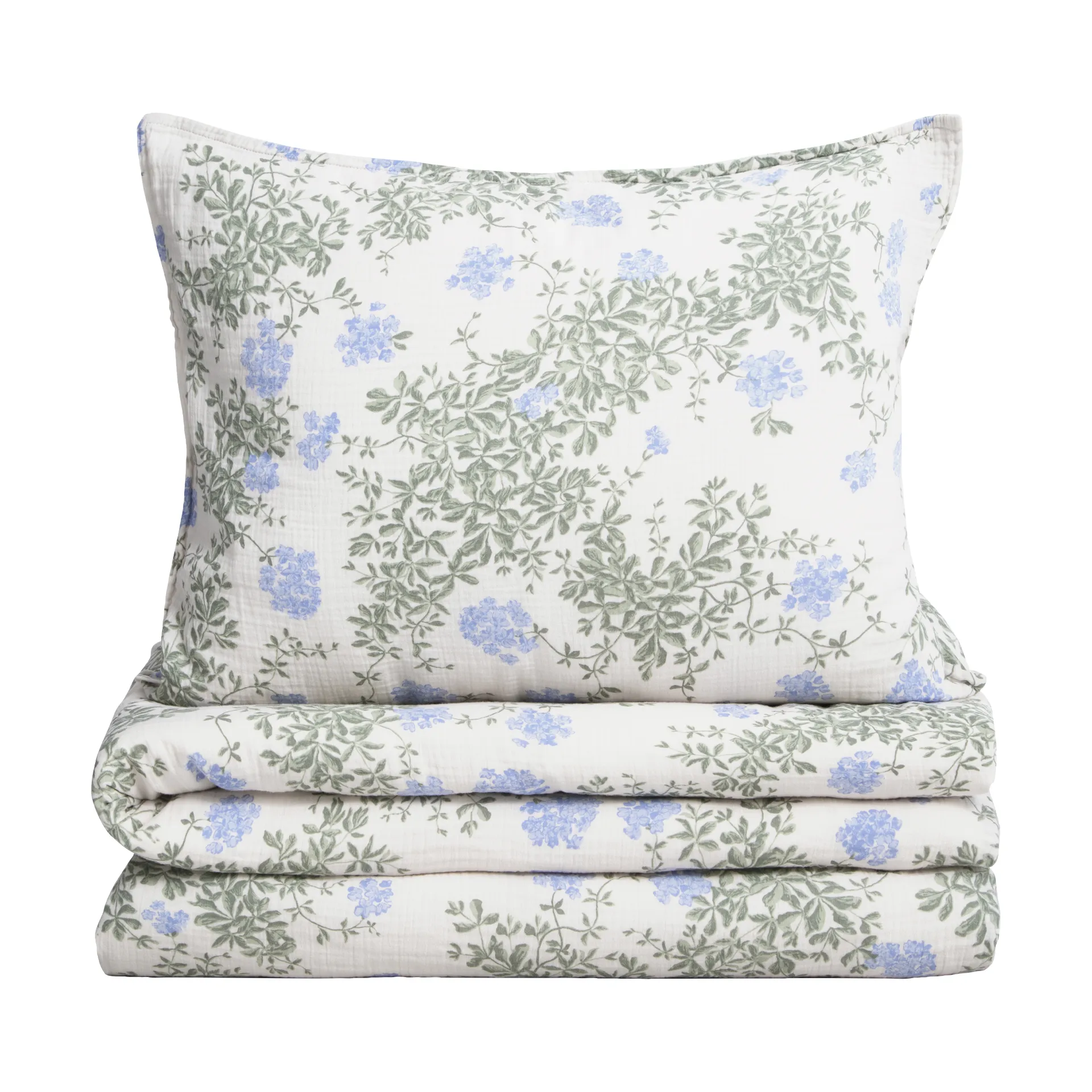 Plumbago Muslin pussilakanasetti, 140x200 cm/50x70 cm Garbo&Friends