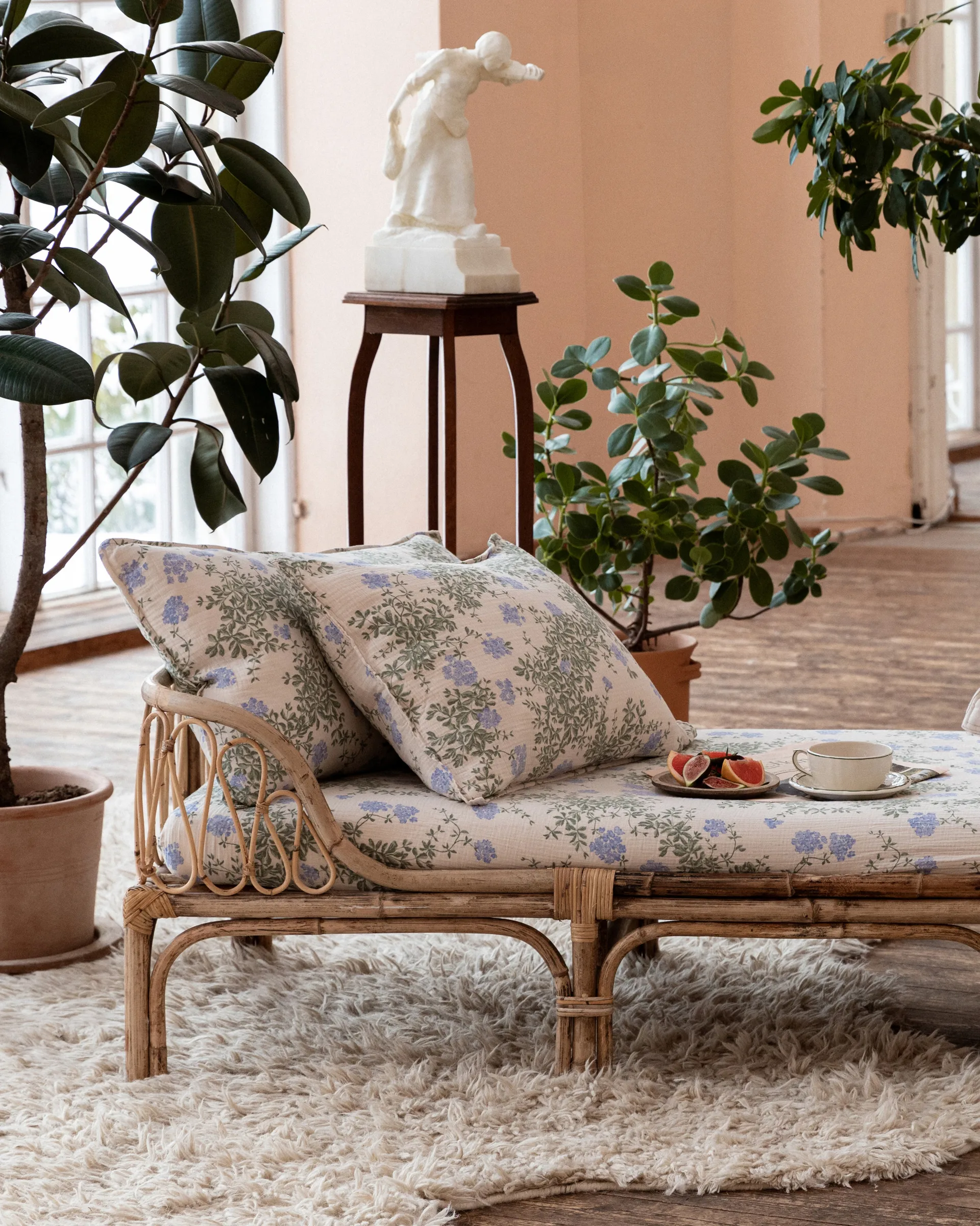 Plumbago Muslin tyynyliina, 50x60 cm Garbo&Friends