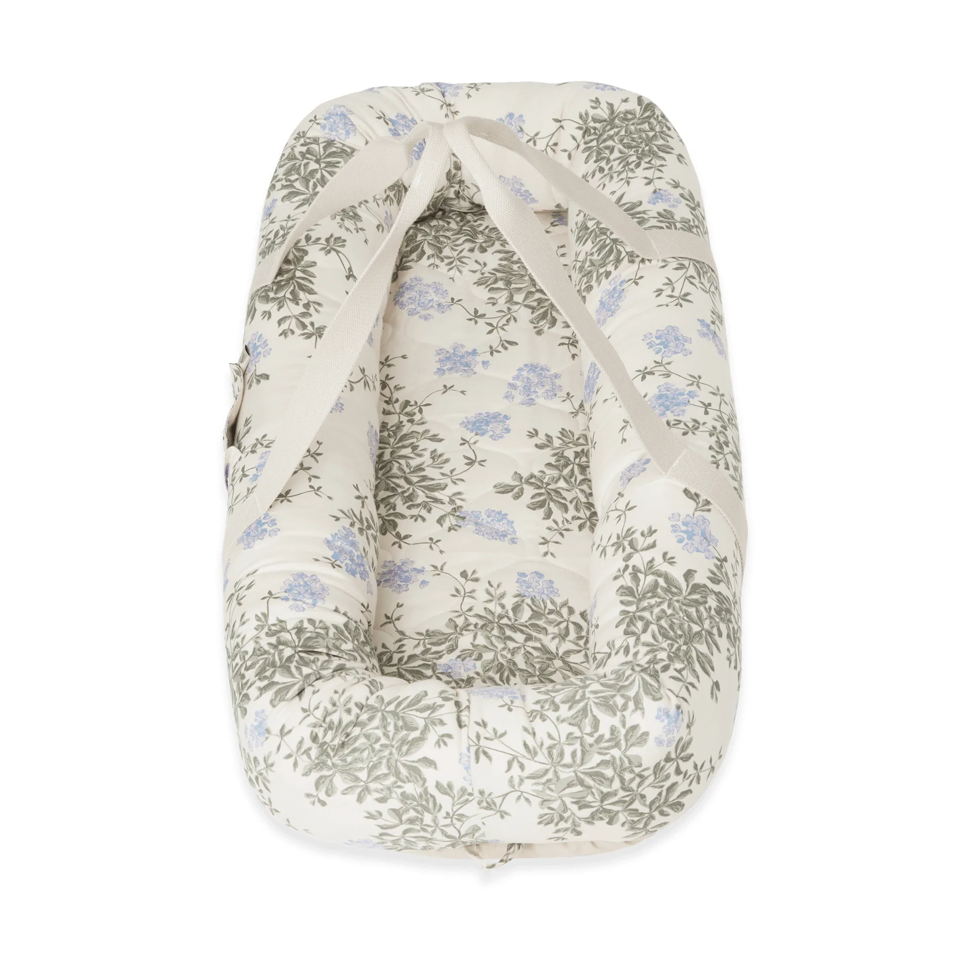 Plumbago satiini tikattu babynest, 43x87x16cm Garbo&Friends