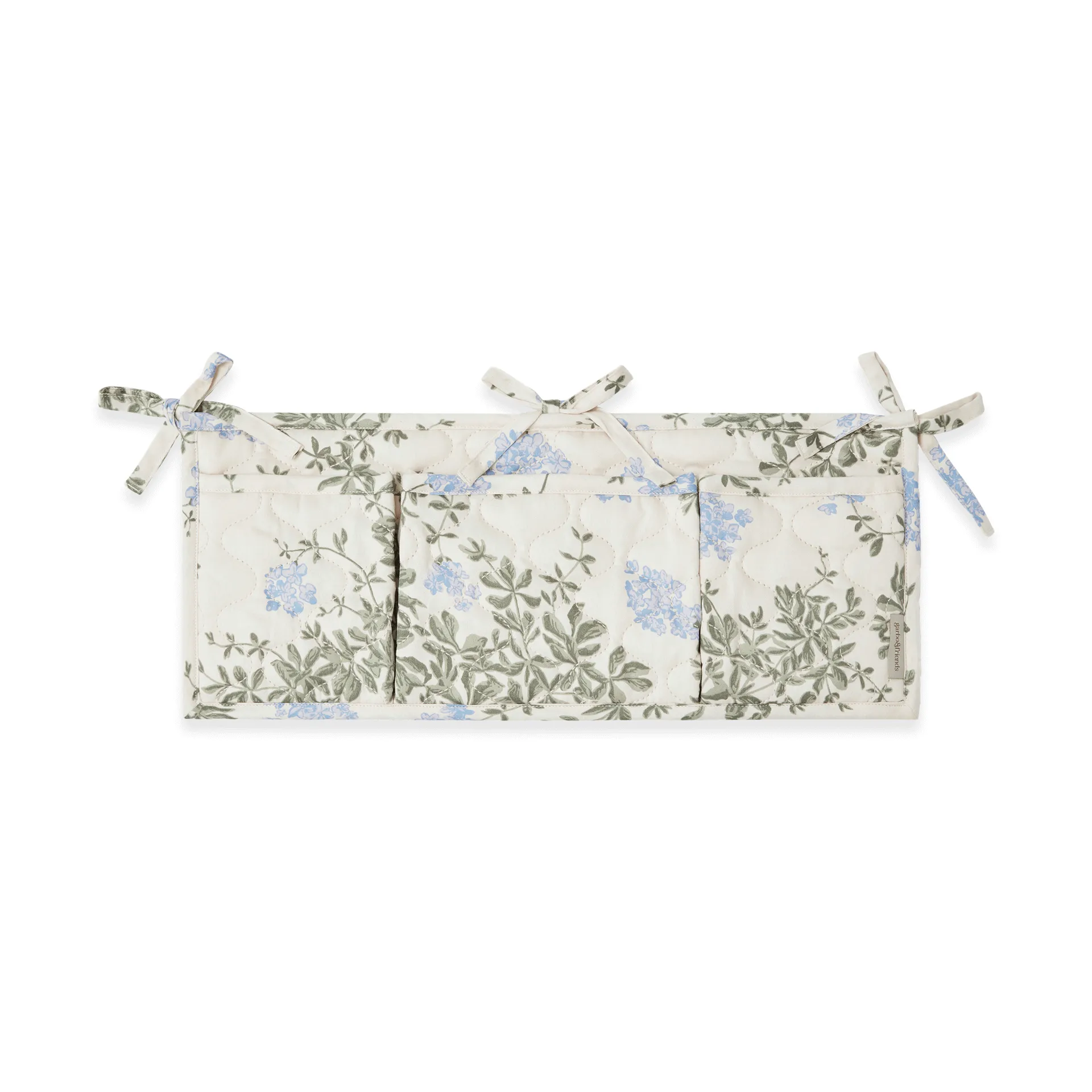 Plumbagosatiini tikattu sängyn tasku, 43x18cm Garbo&Friends