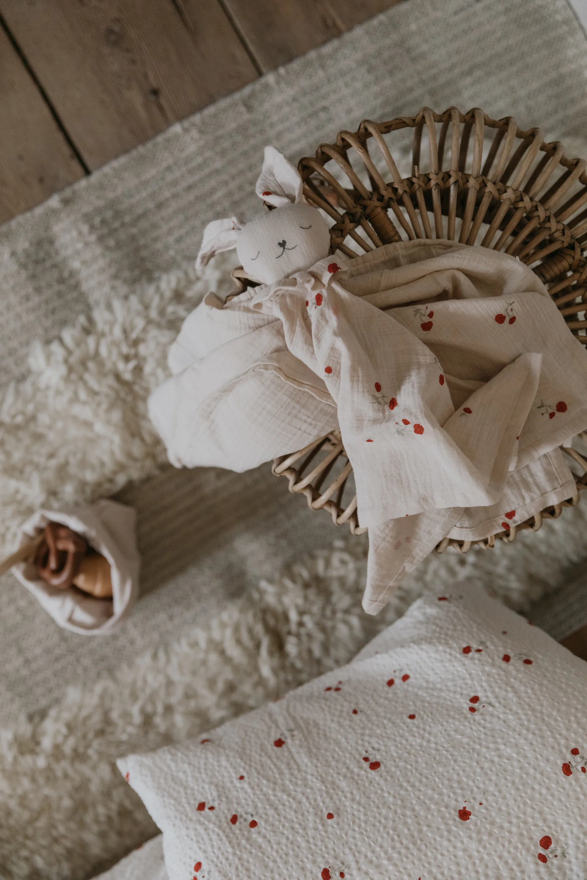 Poppy Muslin tuttipyyhe, 48x48 cm Garbo&Friends