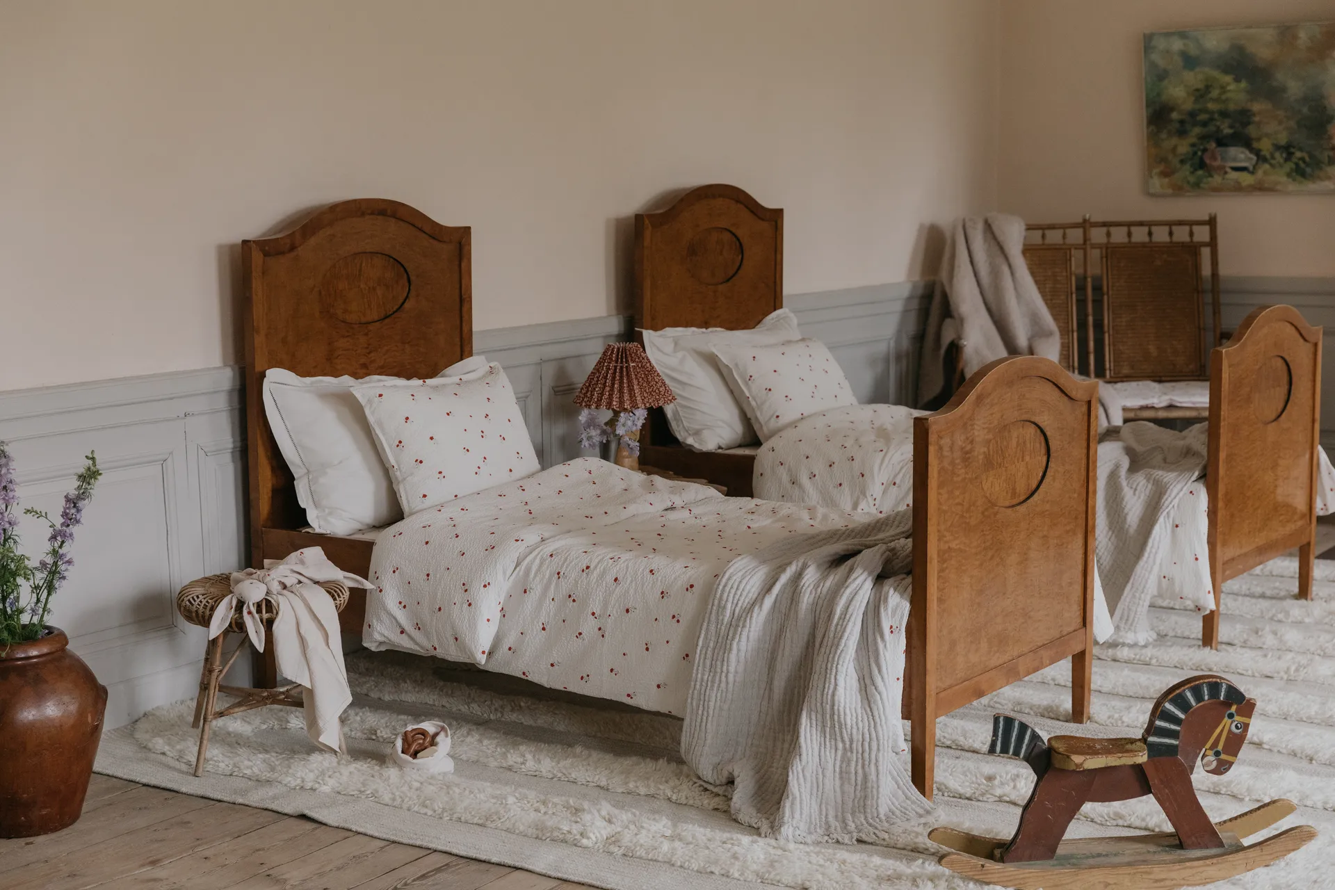 Poppy Seersucker pussilakana, 150x210 cm Garbo&Friends