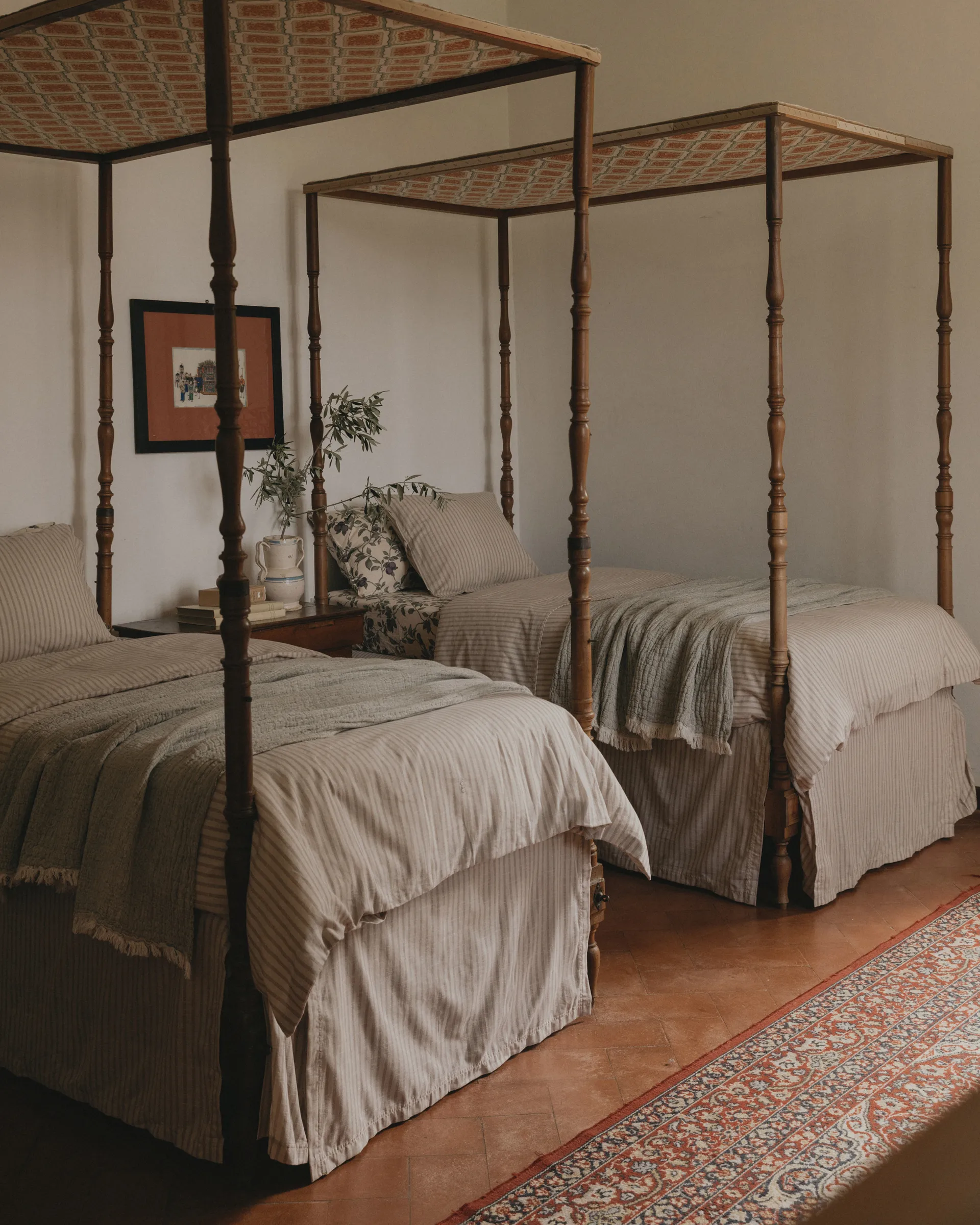 Stripe Mauve sängynhelma, 140x200x53 cm Garbo&Friends