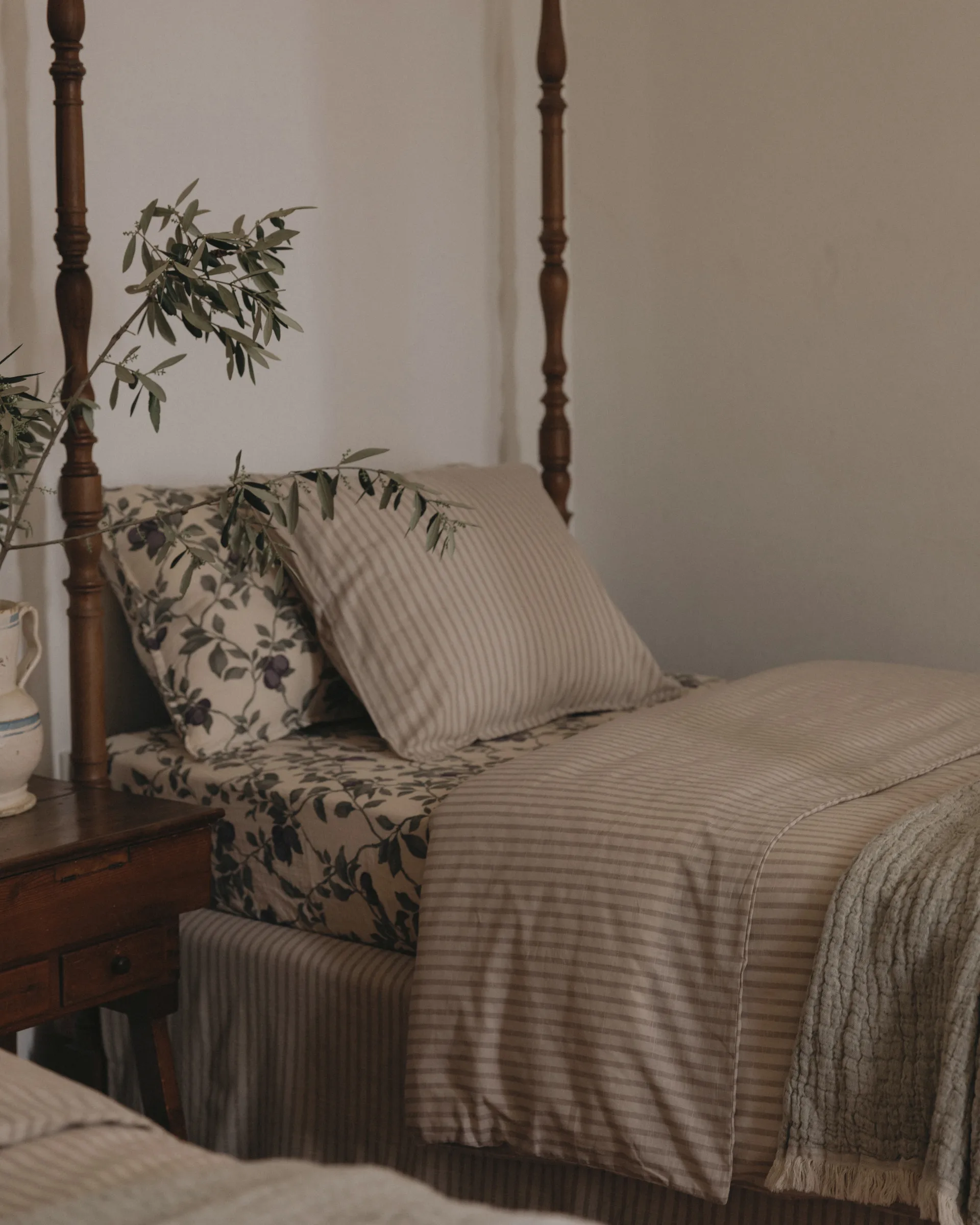 Stripe Mauve vuodevaatesetti, 140x200 cm/50x70 cm Garbo&Friends