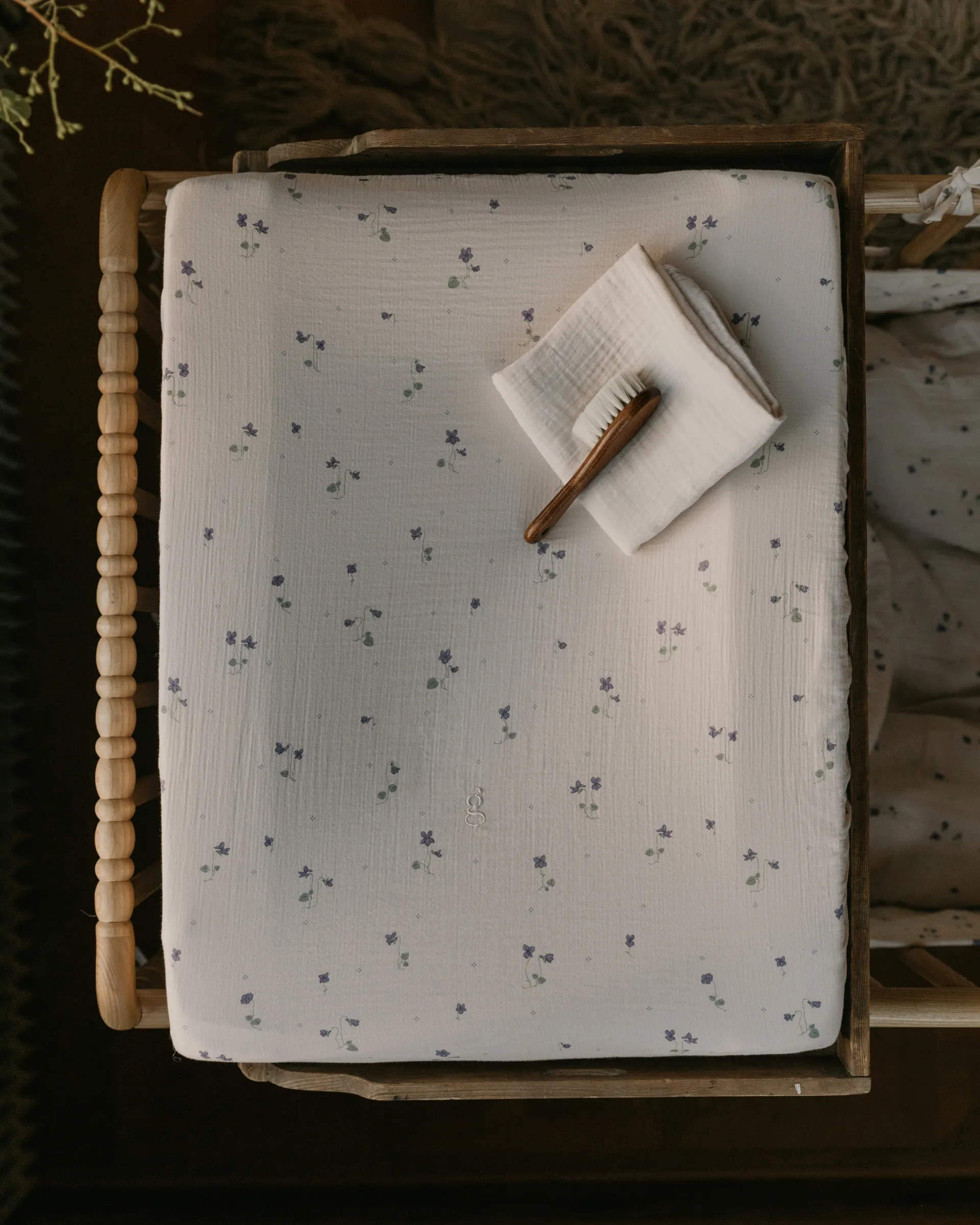 Viola Muslin -päällys hoitoalustalle, 50x70x15 cm Garbo&Friends