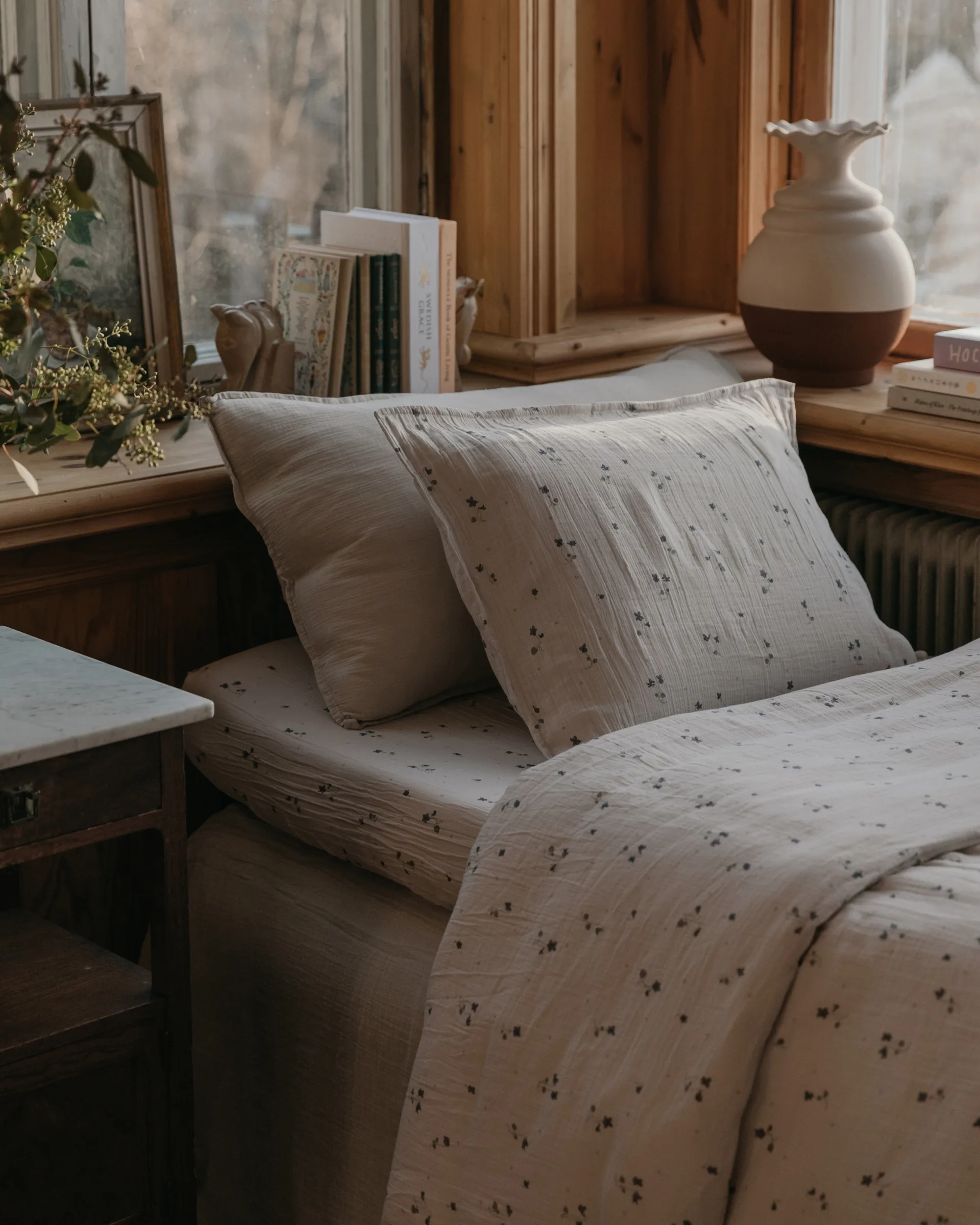 Viola Muslin vuodevaatesetti, 150x210 cm/50x60 cm Garbo&Friends