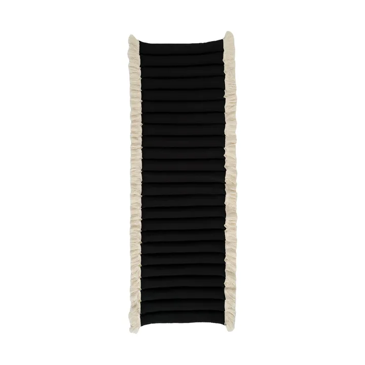 Garden Glory istuintyyny hapsuilla - Musta, offwhite hapsu, 38x120 cm - Garden Glory