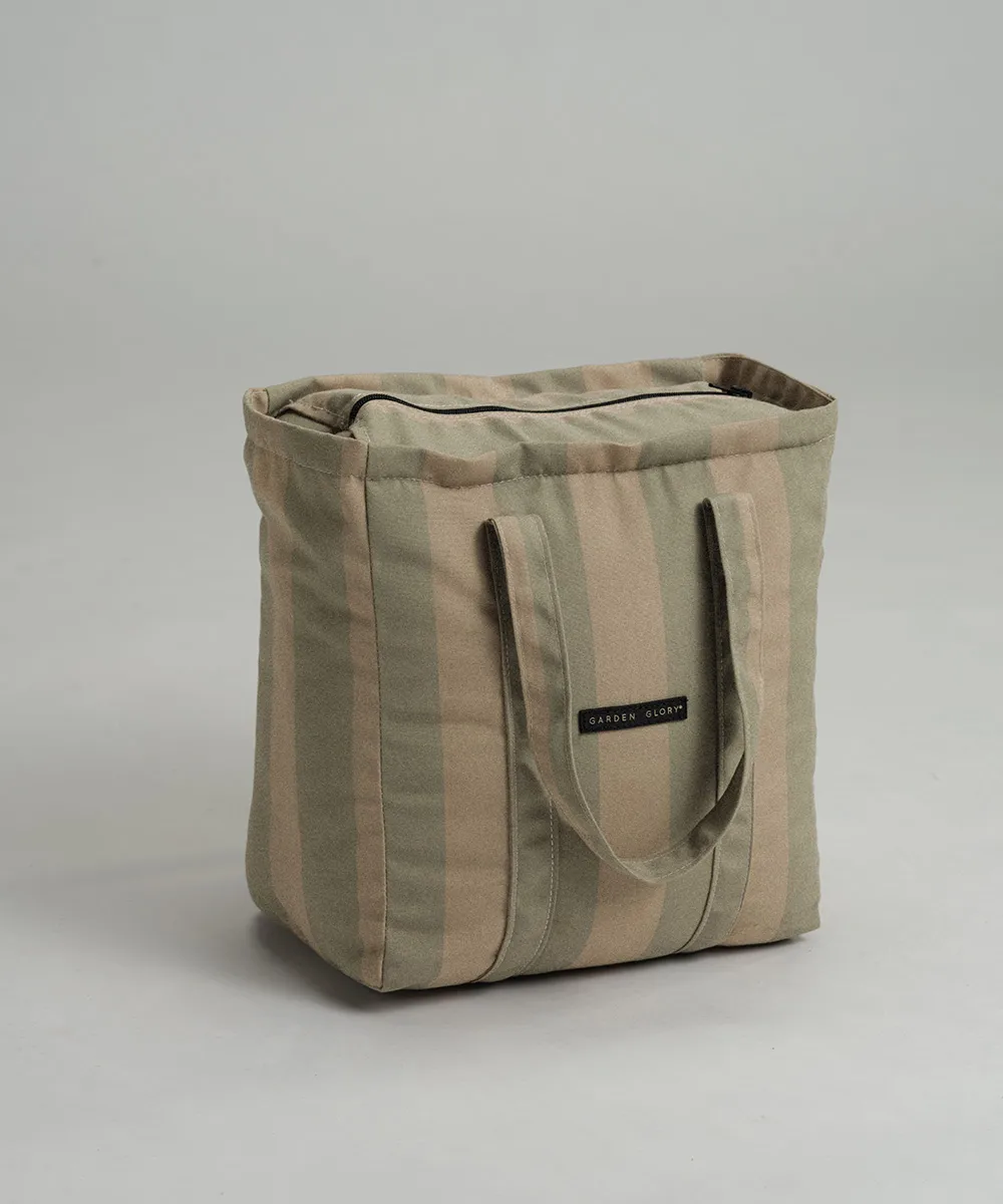 Garden Glory kelluva aurinkosänky, Eukalyptuksenvihreä-beige, 85×168,5 cm Garden Glory