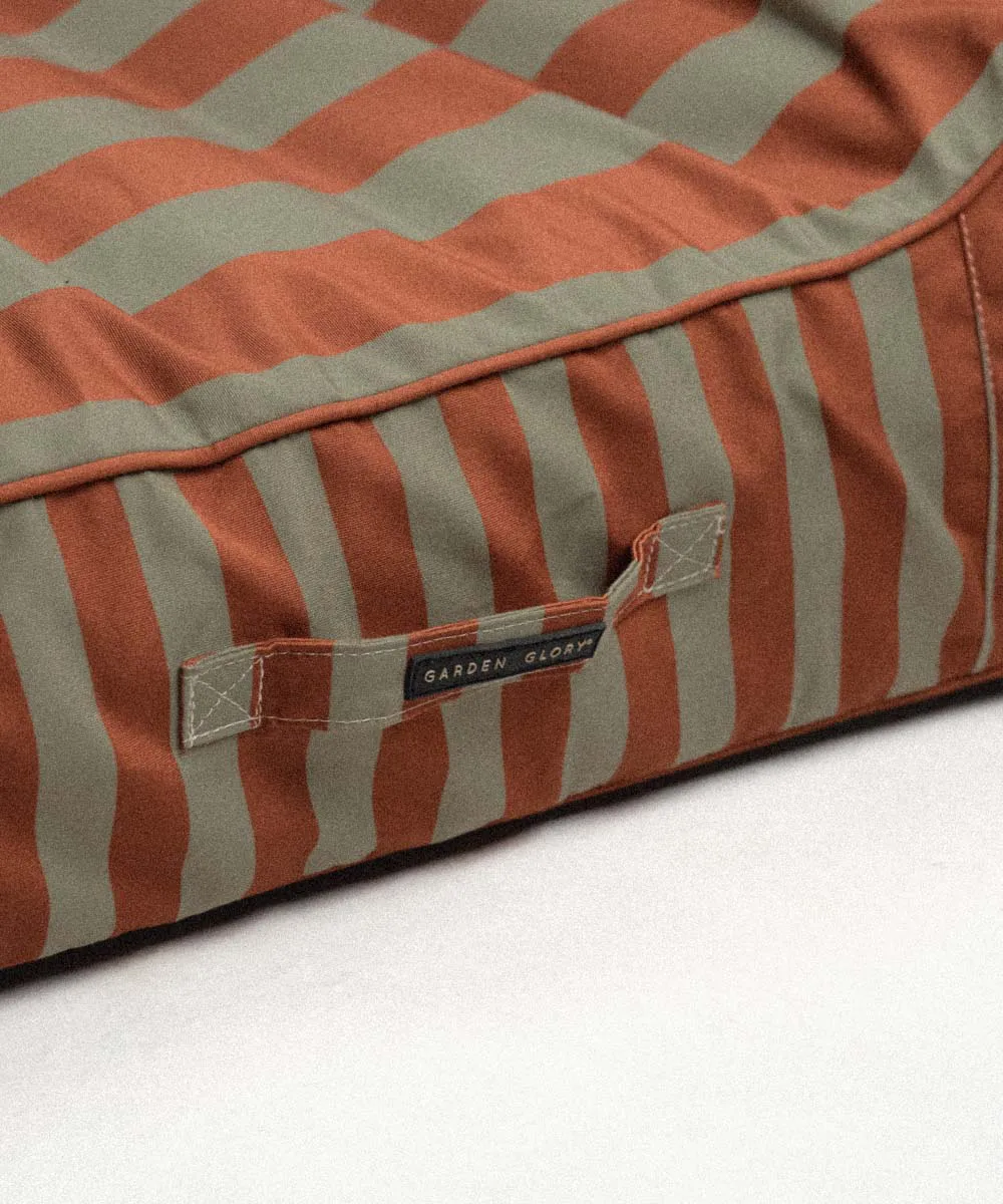 Garden Glory kelluva aurinkosänky, Eukalyptusvihreä-terrakotta, 85×168,5 cm Garden Glory