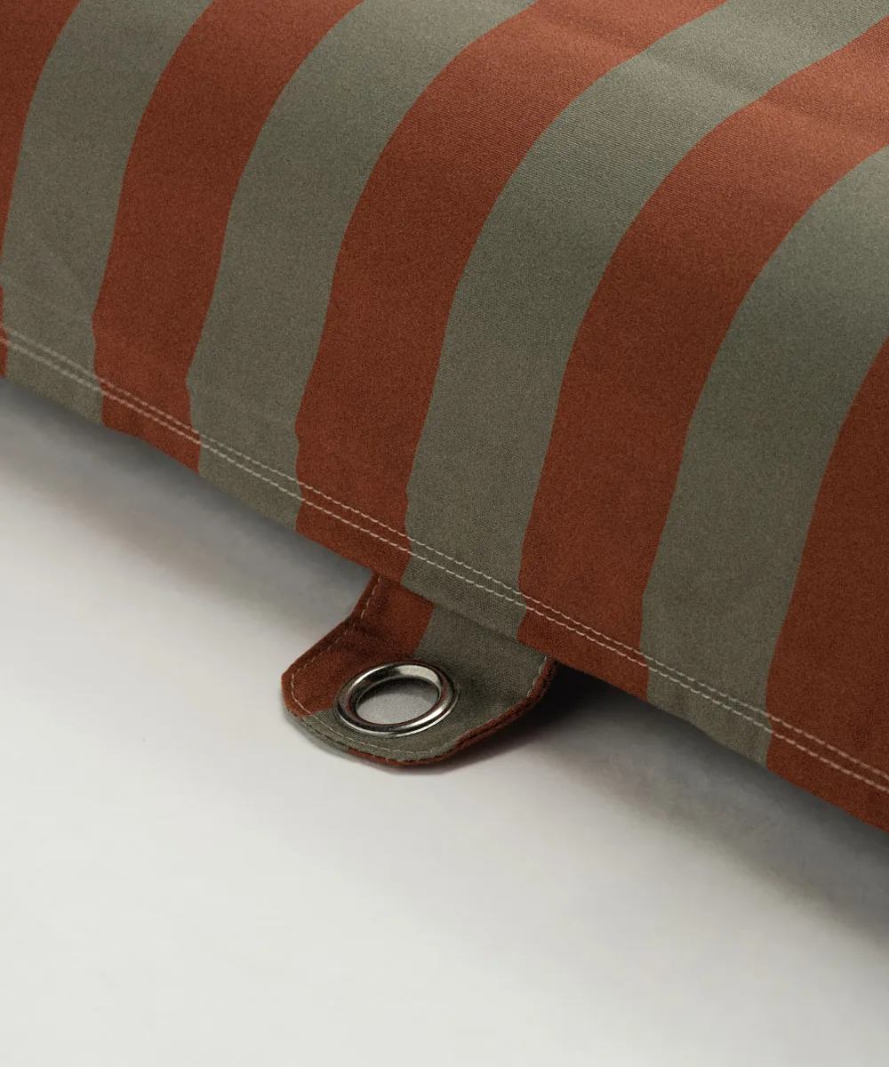 Garden Glory kelluva aurinkosänky, Eukalyptusvihreä-terrakotta, 85×168,5 cm Garden Glory