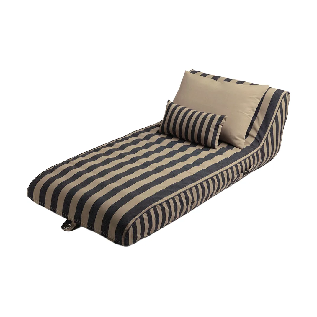 Garden Glory kelluva aurinkosänky, Musta-beige, 85×168,5 cm Garden Glory