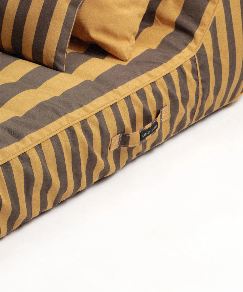 Garden Glory kelluva aurinkosänky, Sahraminkeltainen-ruskea, 85×168,5 cm Garden Glory