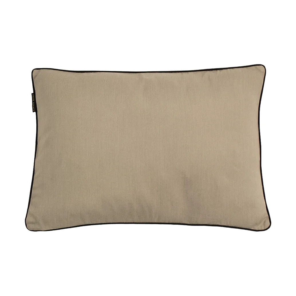 Garden Glory tyyny, Beige mustalla reunalla 50x70 cm Garden Glory