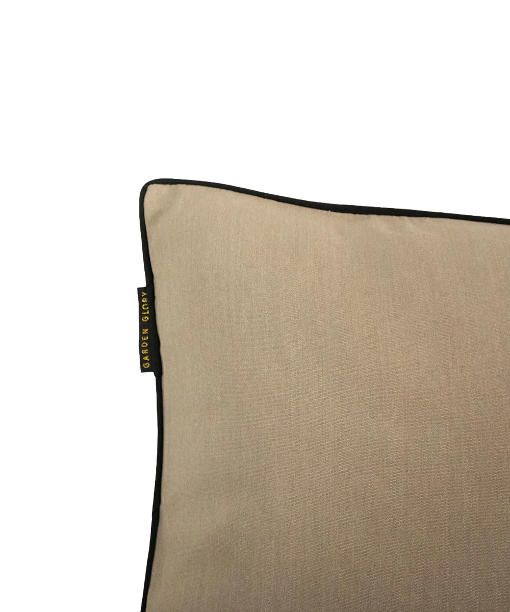 Garden Glory tyyny, Beige mustalla reunalla 50x70 cm Garden Glory