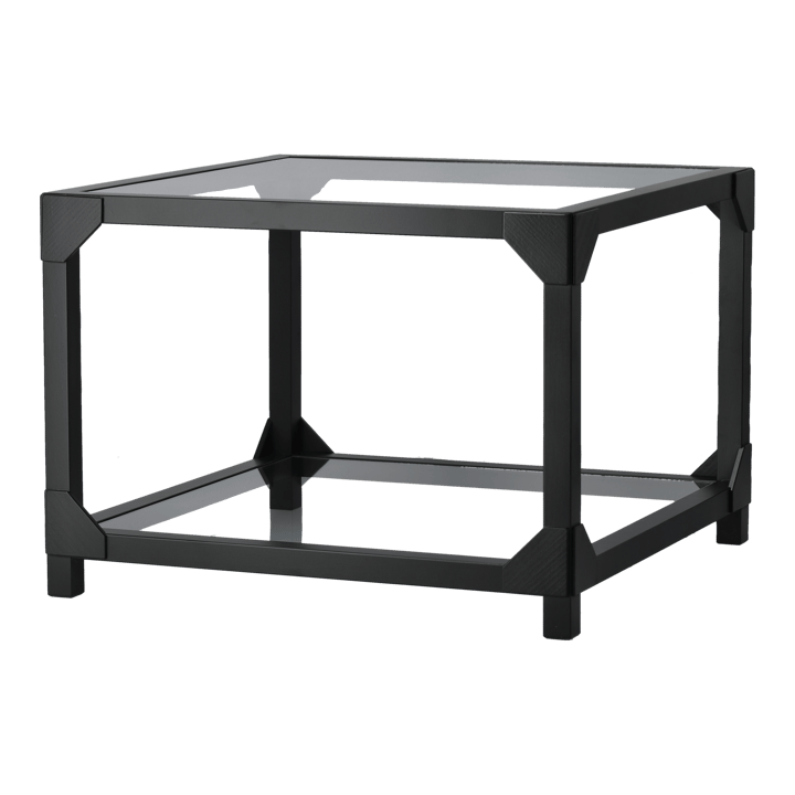 Bleck sohvapöytä 55x55 cm lasi - Pyökki-musta petsi - Gärsnäs