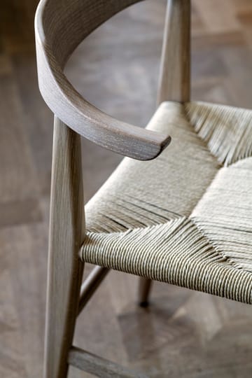 Hedda käsinojatuoli - Tammi-luonnollinen-paperinaru luonto - Gärsnäs