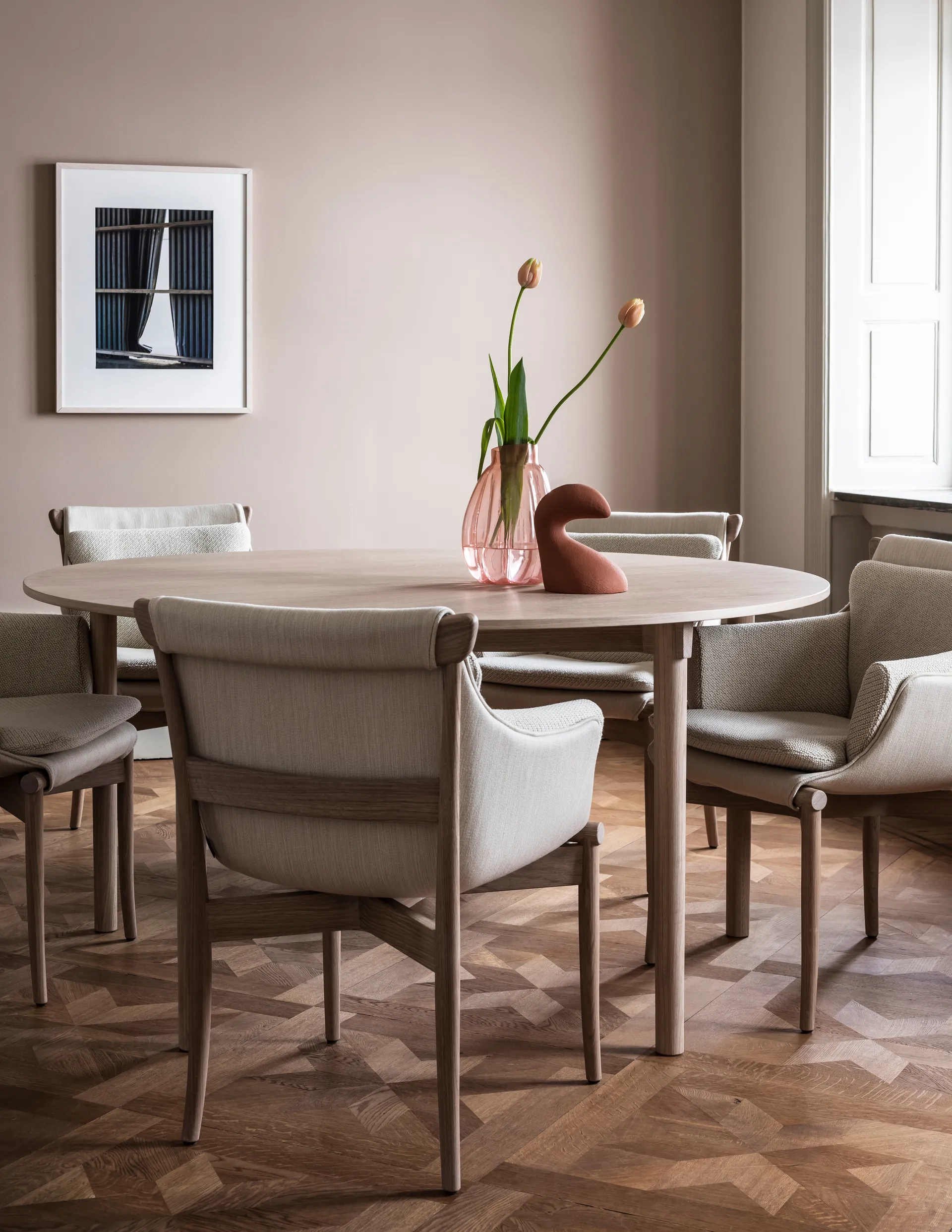 Tak pöytä Ø120 cm, Tammi-natural Gärsnäs