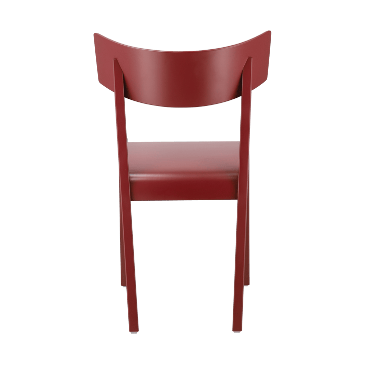 Tati tuoli - Pyökki viilutettu istuin-punainen petsi - Gärsnäs